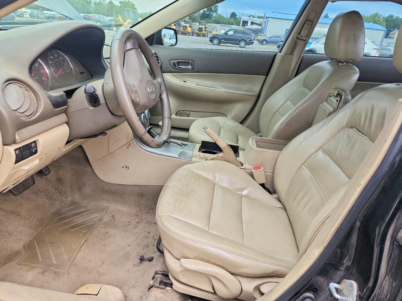 2004 Mazda 6 S Black vin: 1YVFP80D945N08834