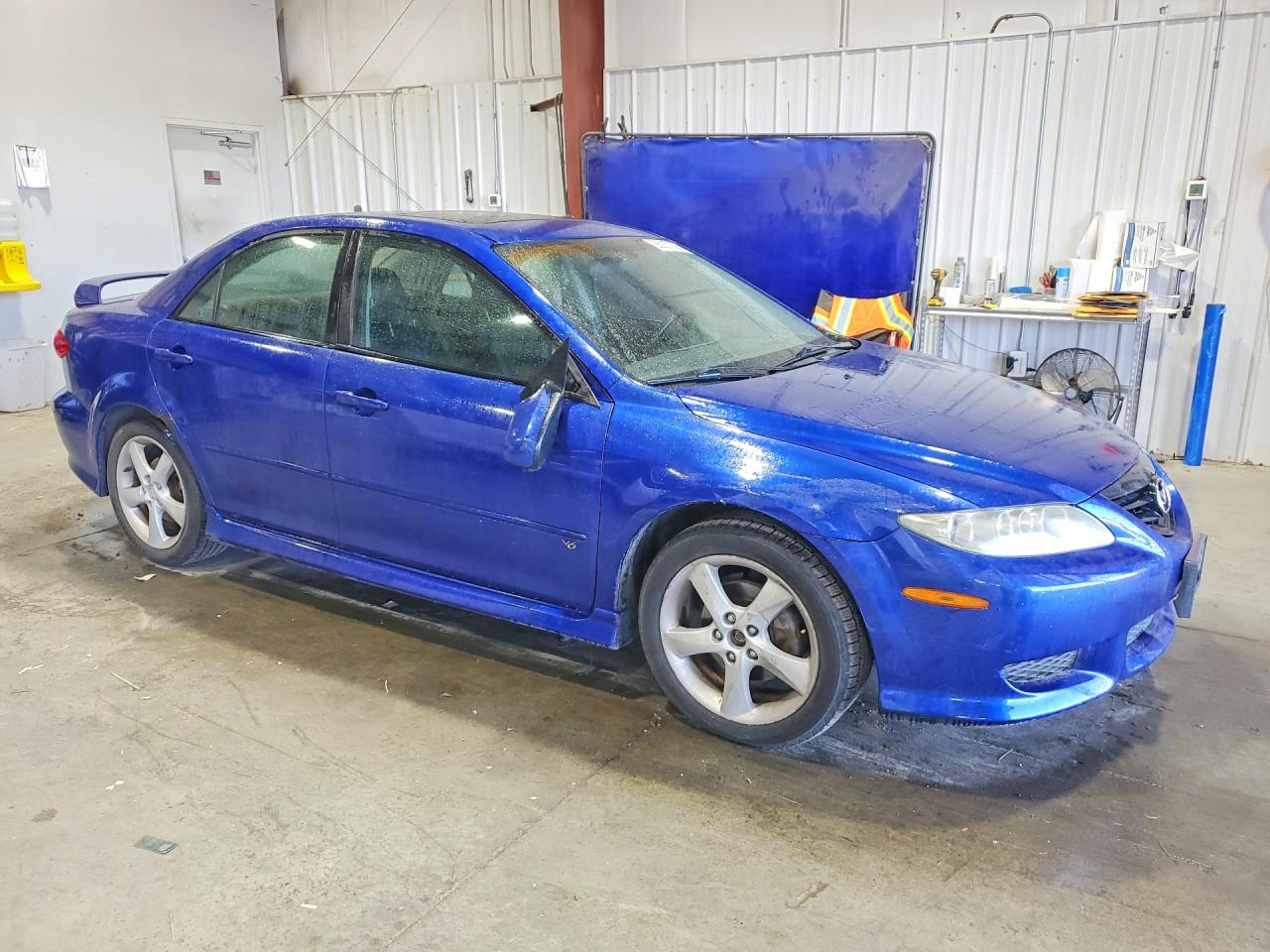 2003 Mazda 6 S Blue vin: 1YVFP80DX35M22785