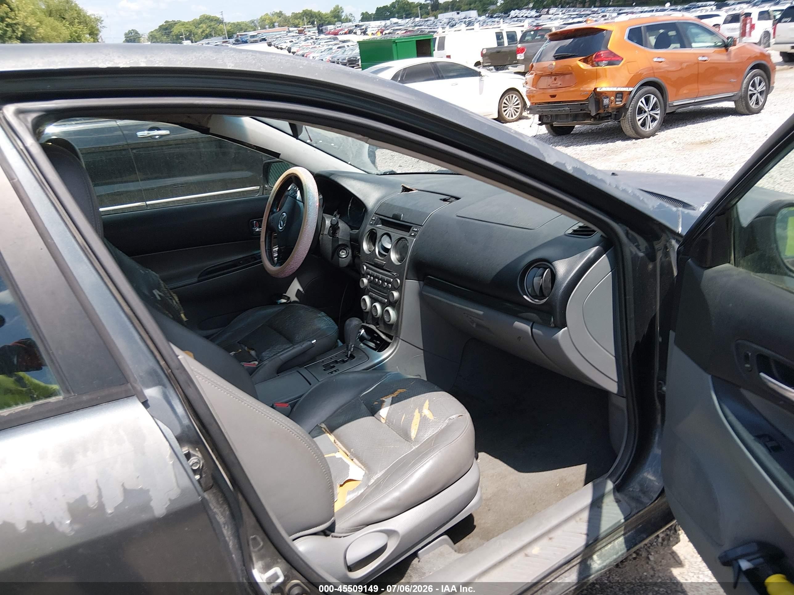 2003 Mazda Mazda6 S Gray vin: 1YVFP80DX35M54832