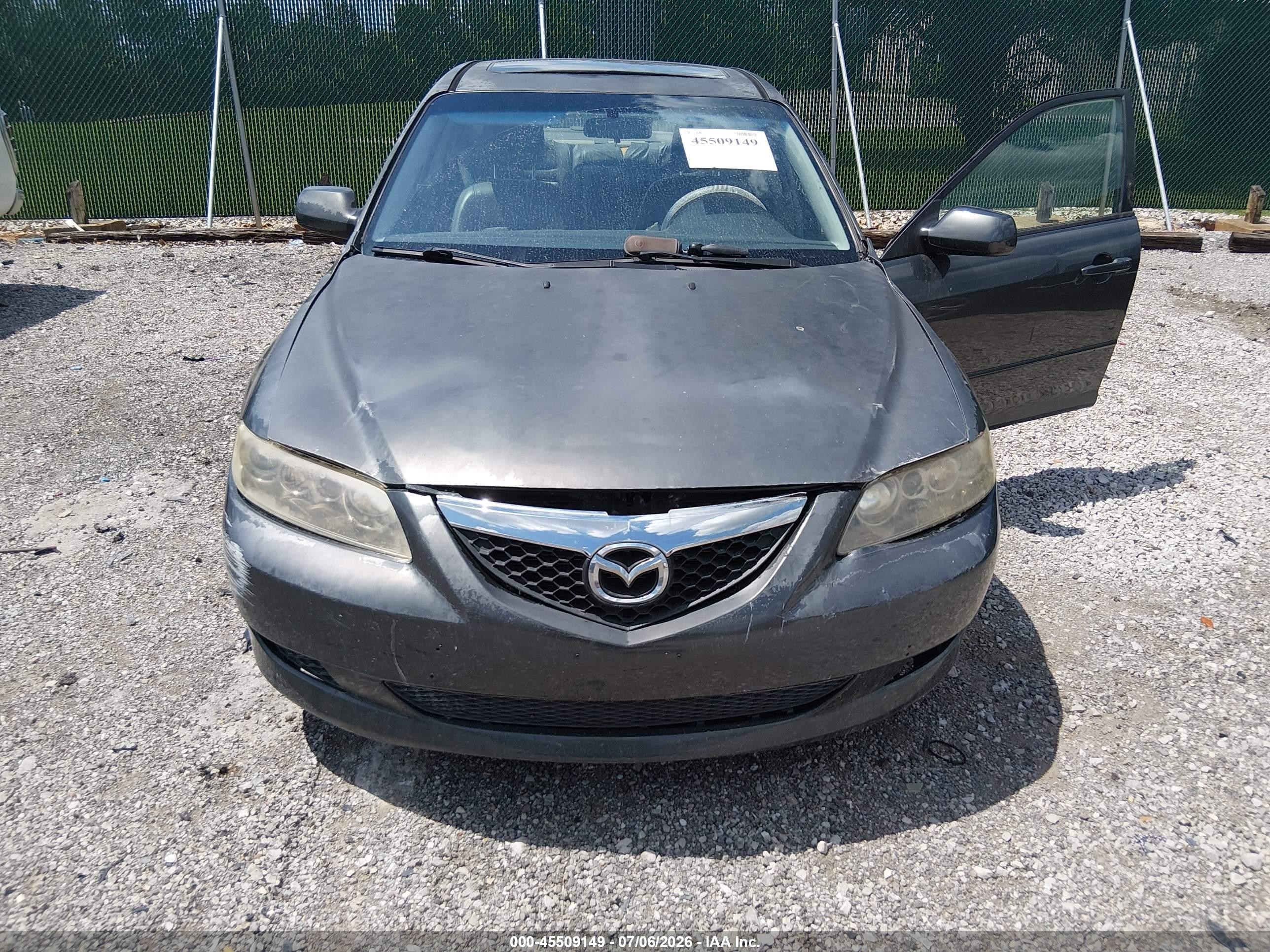 2003 Mazda Mazda6 S Gray vin: 1YVFP80DX35M54832