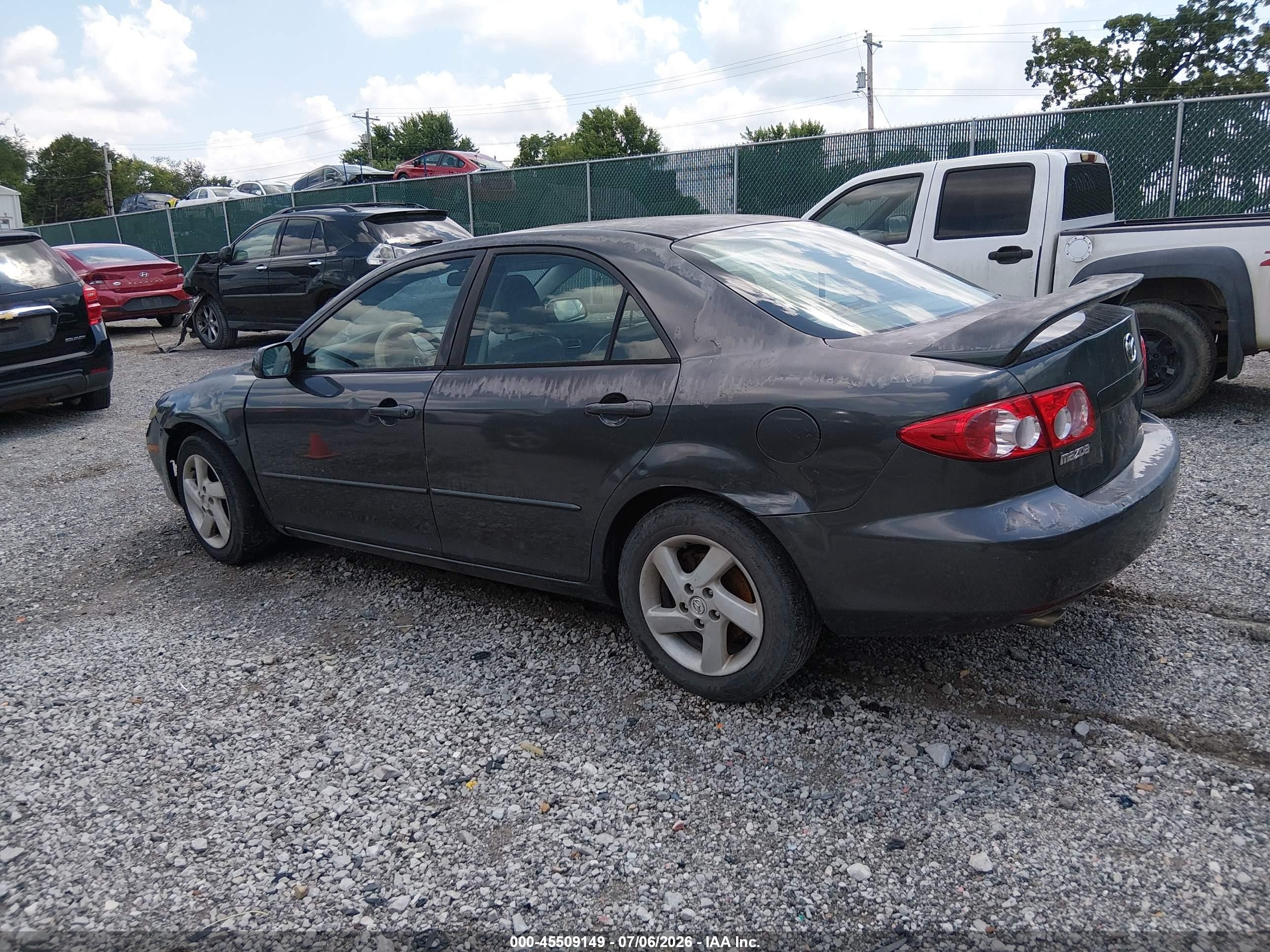 2003 Mazda Mazda6 S Gray vin: 1YVFP80DX35M54832