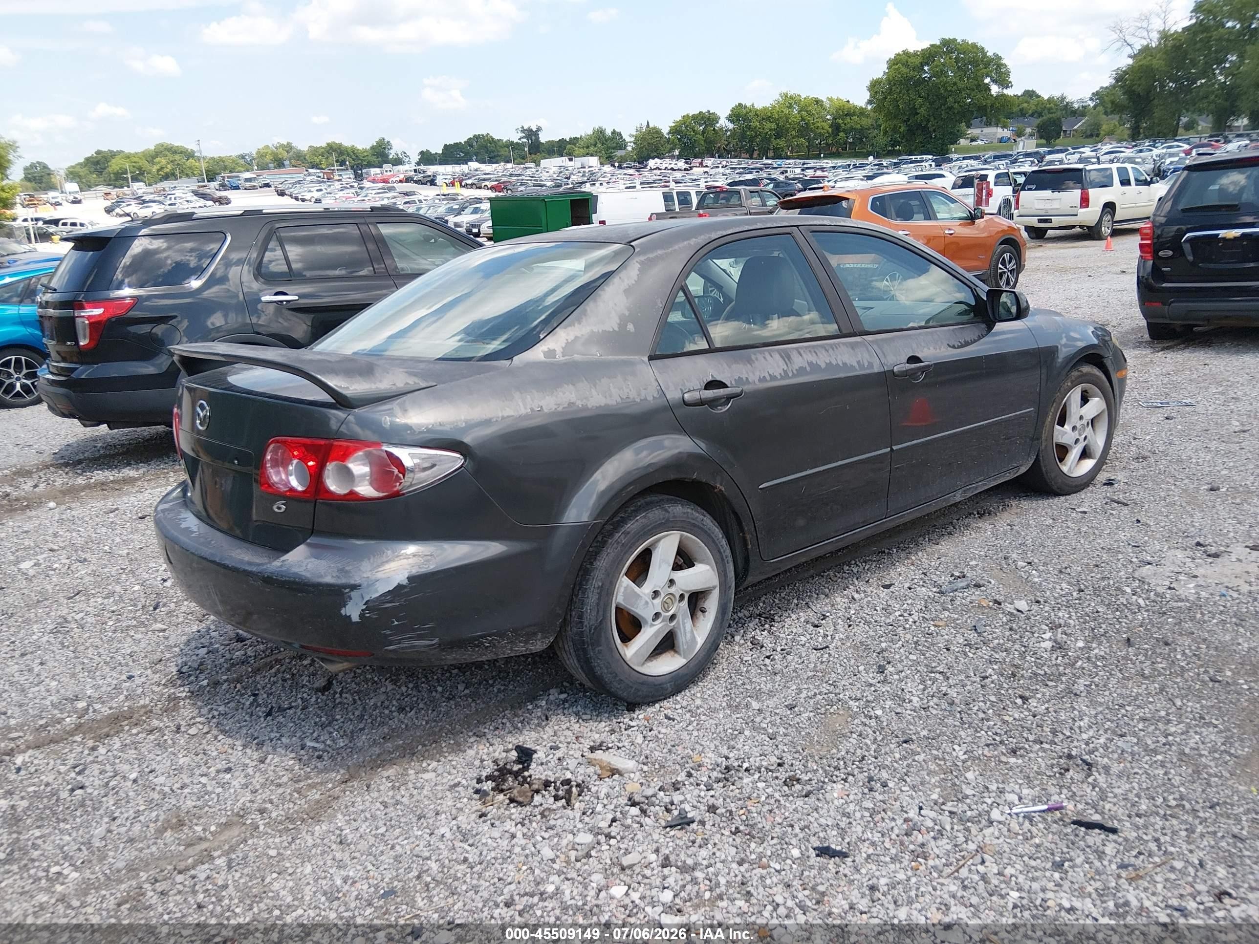 2003 Mazda Mazda6 S Gray vin: 1YVFP80DX35M54832
