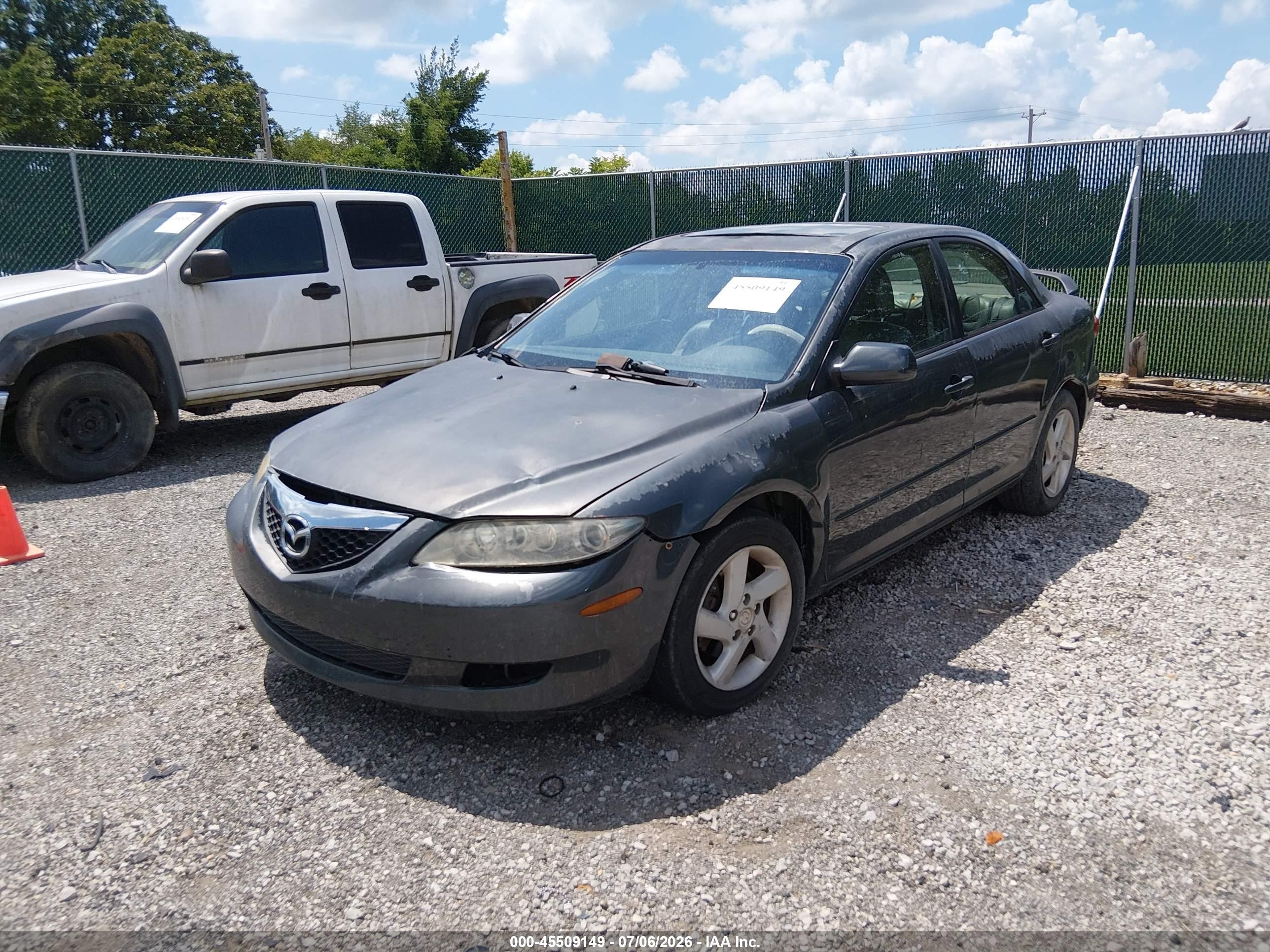 2003 Mazda Mazda6 S Gray vin: 1YVFP80DX35M54832