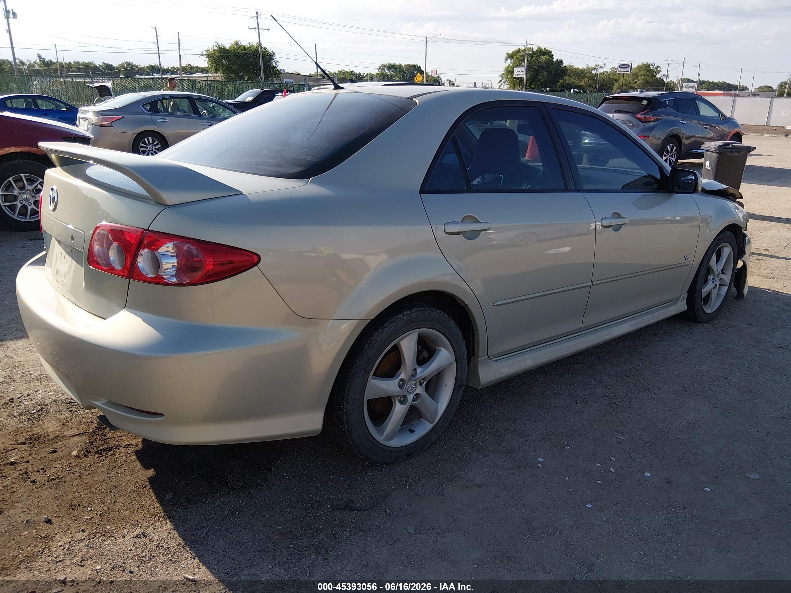 2004 Mazda Mazda6 S Beige vin: 1YVFP80DX45N77256