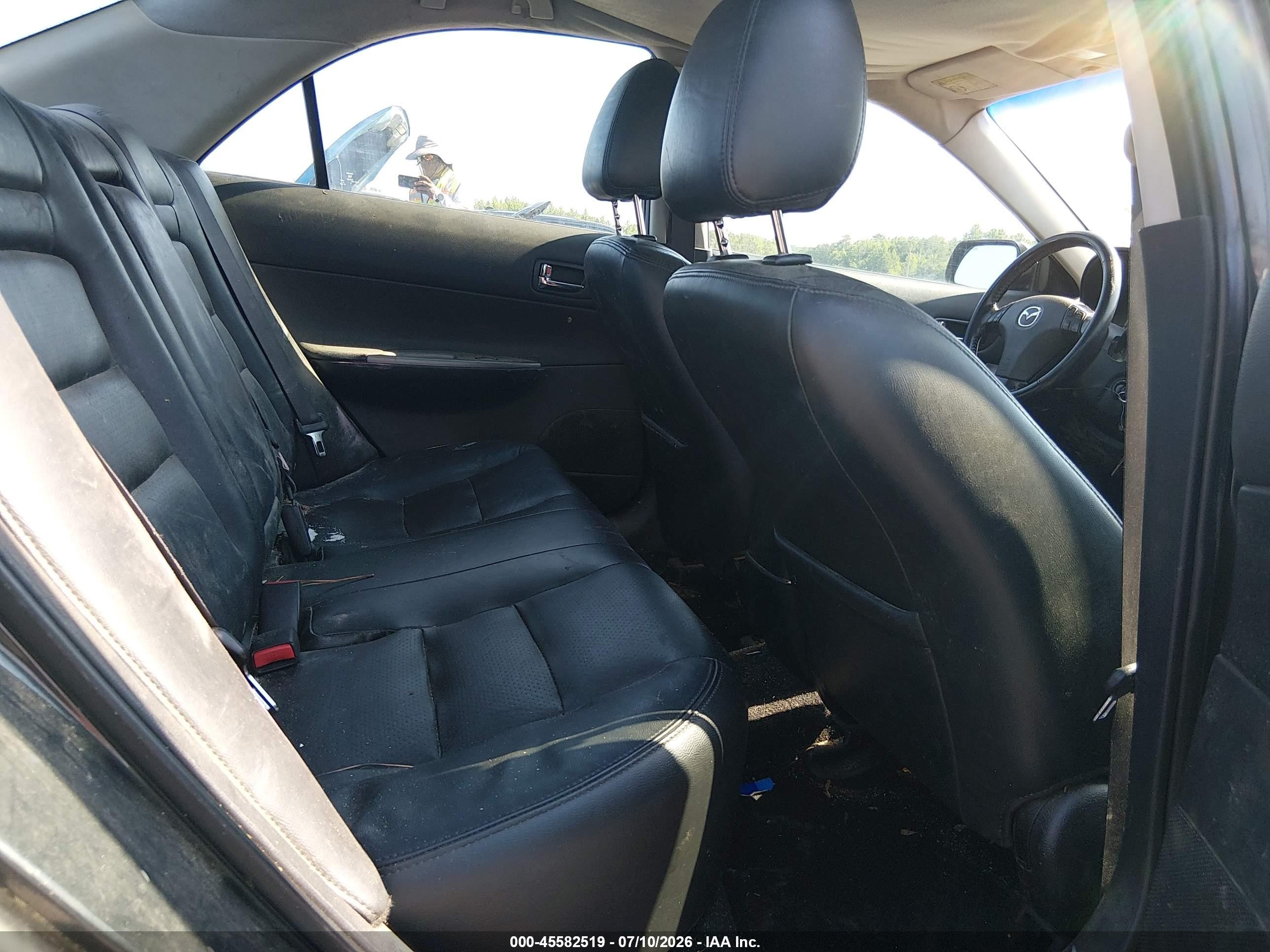 2004 Mazda Mazda6 S Black vin: 1YVFP80DX45N95708