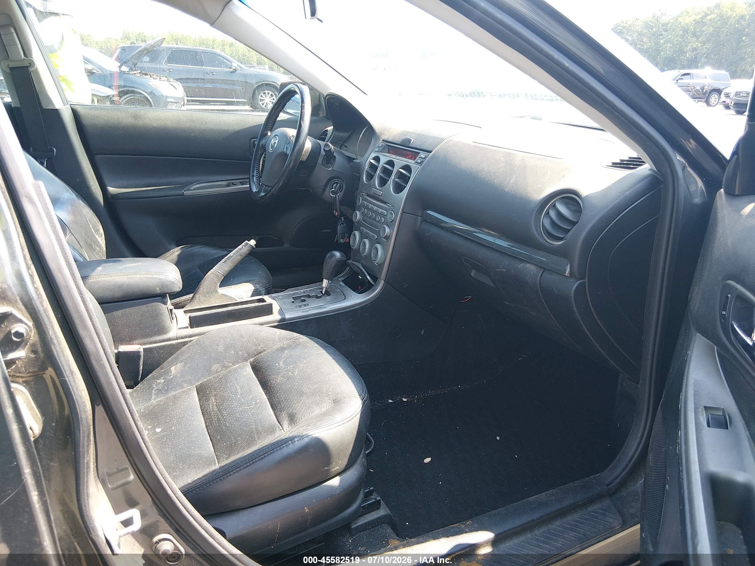 2004 Mazda Mazda6 S Black vin: 1YVFP80DX45N95708