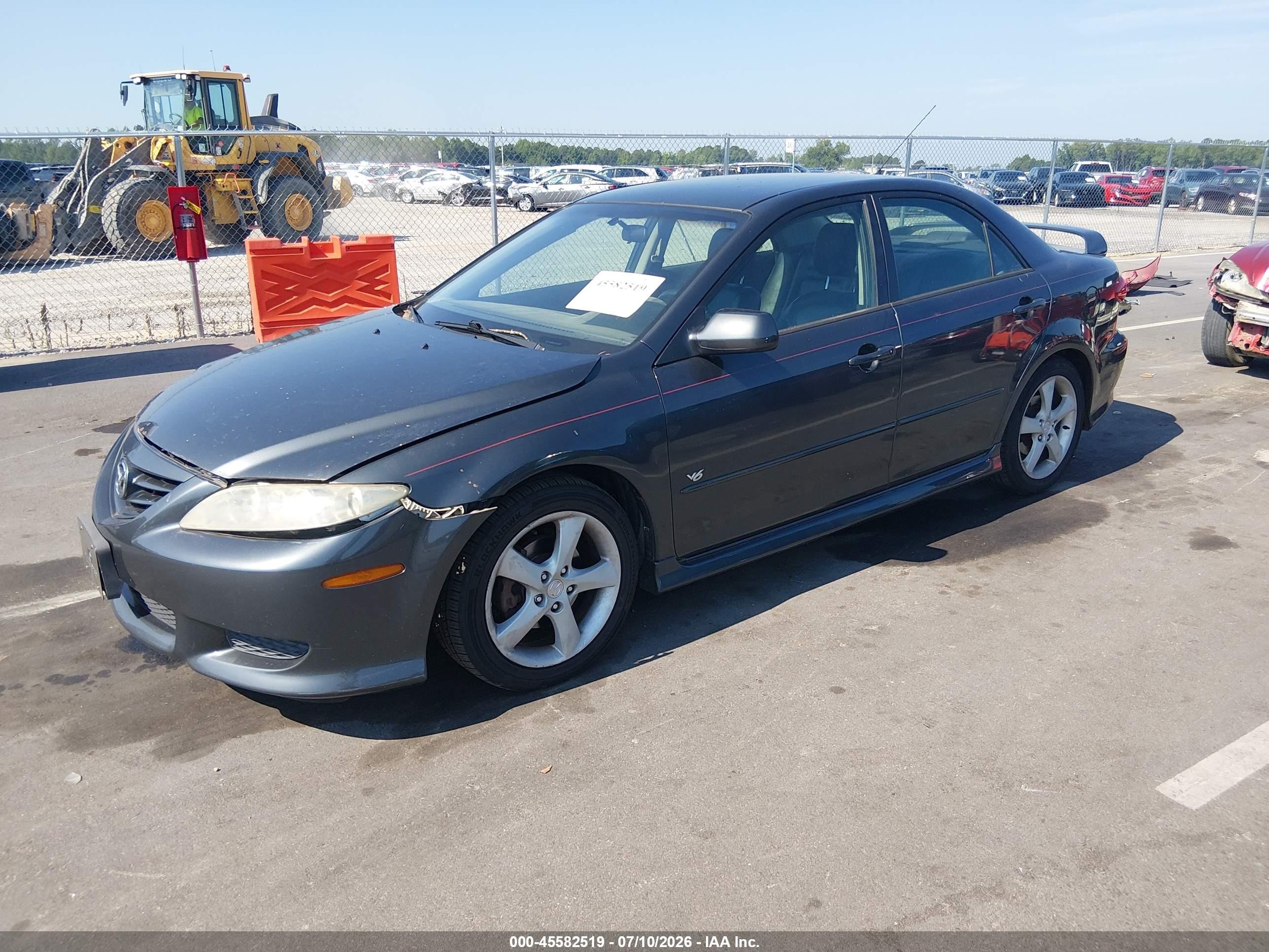 2004 Mazda Mazda6 S Black vin: 1YVFP80DX45N95708