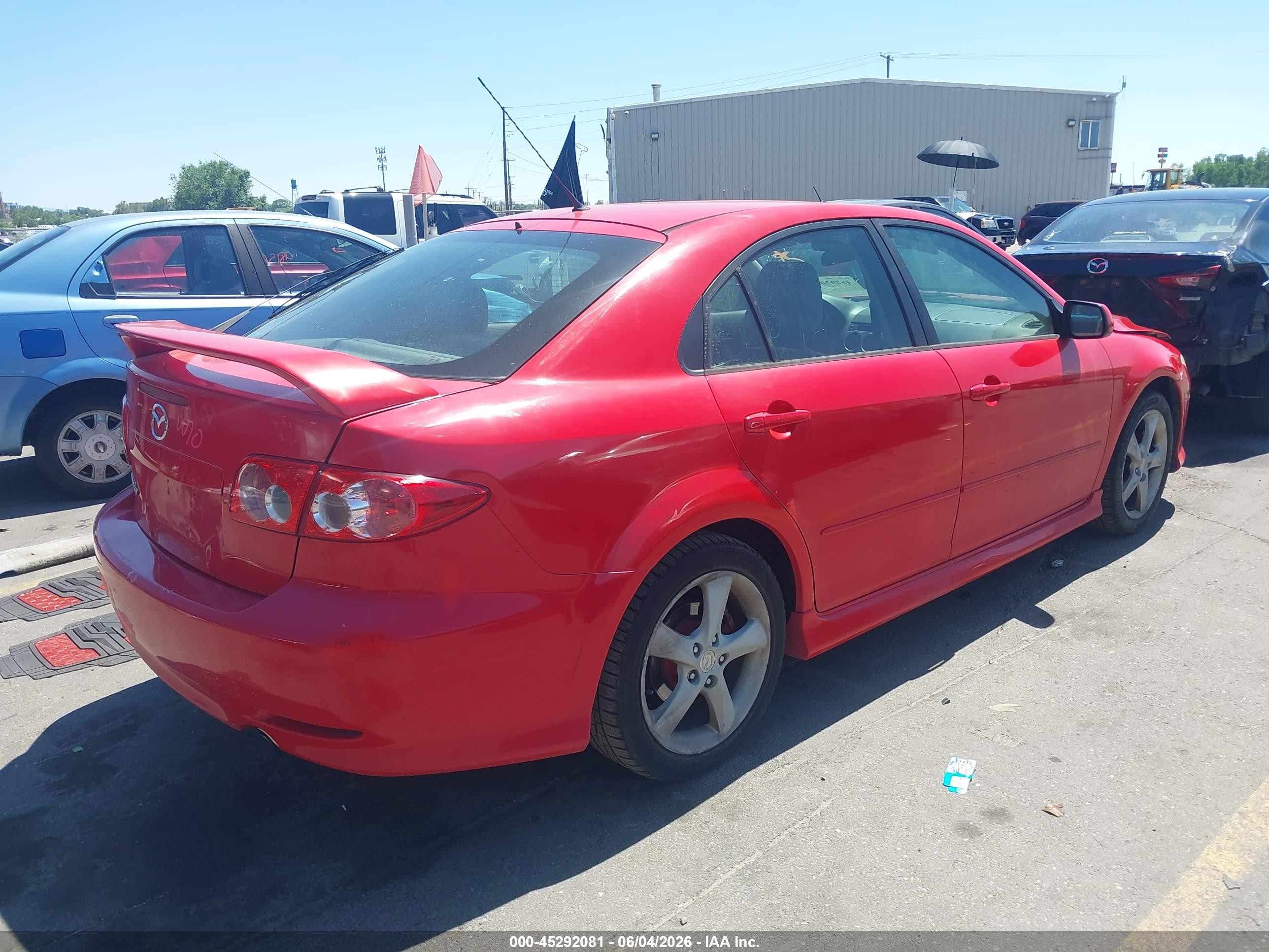 2004 Mazda Mazda6 I Red vin: 1YVFP84C545N80308