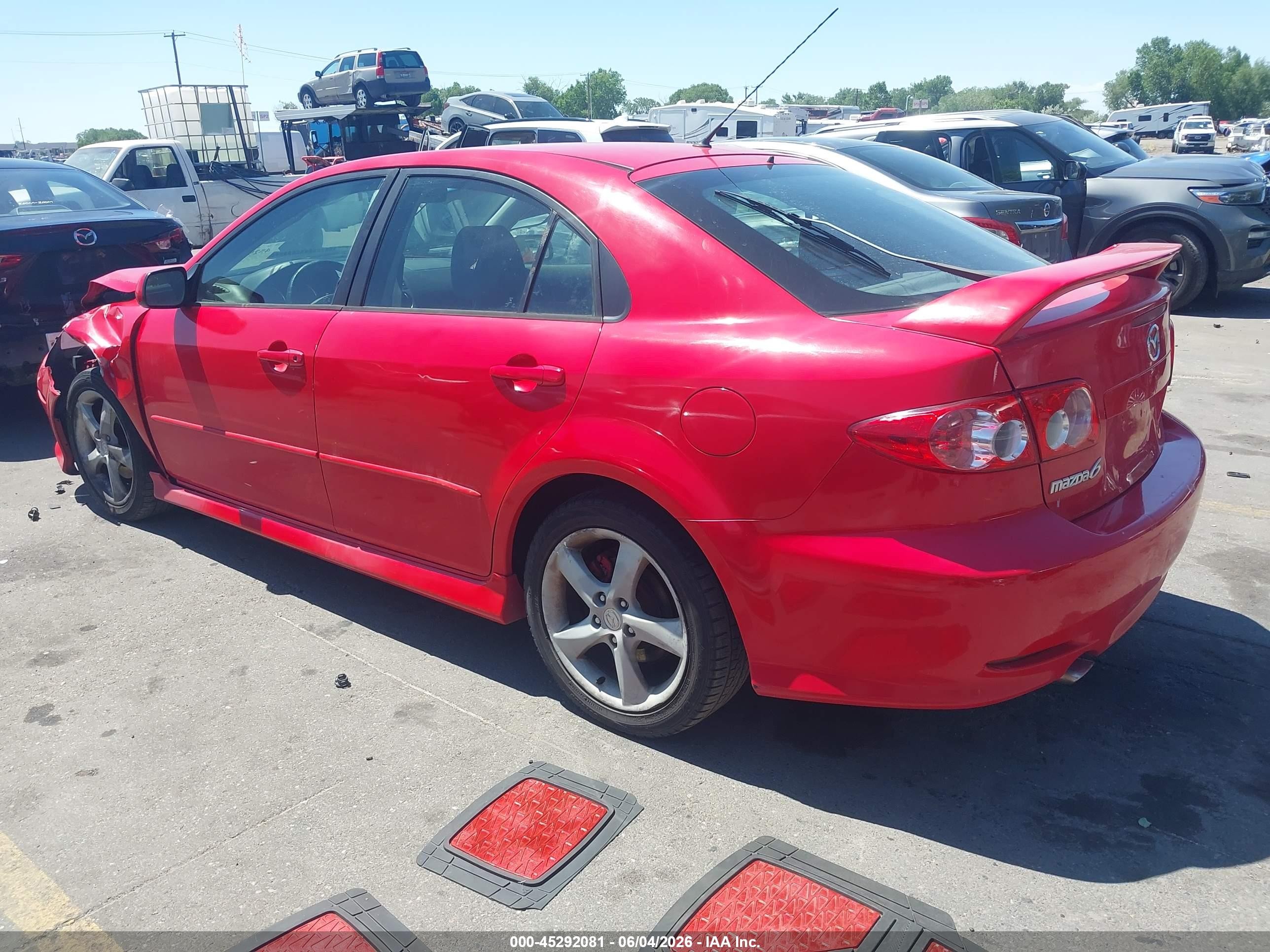 2004 Mazda Mazda6 I Red vin: 1YVFP84C545N80308