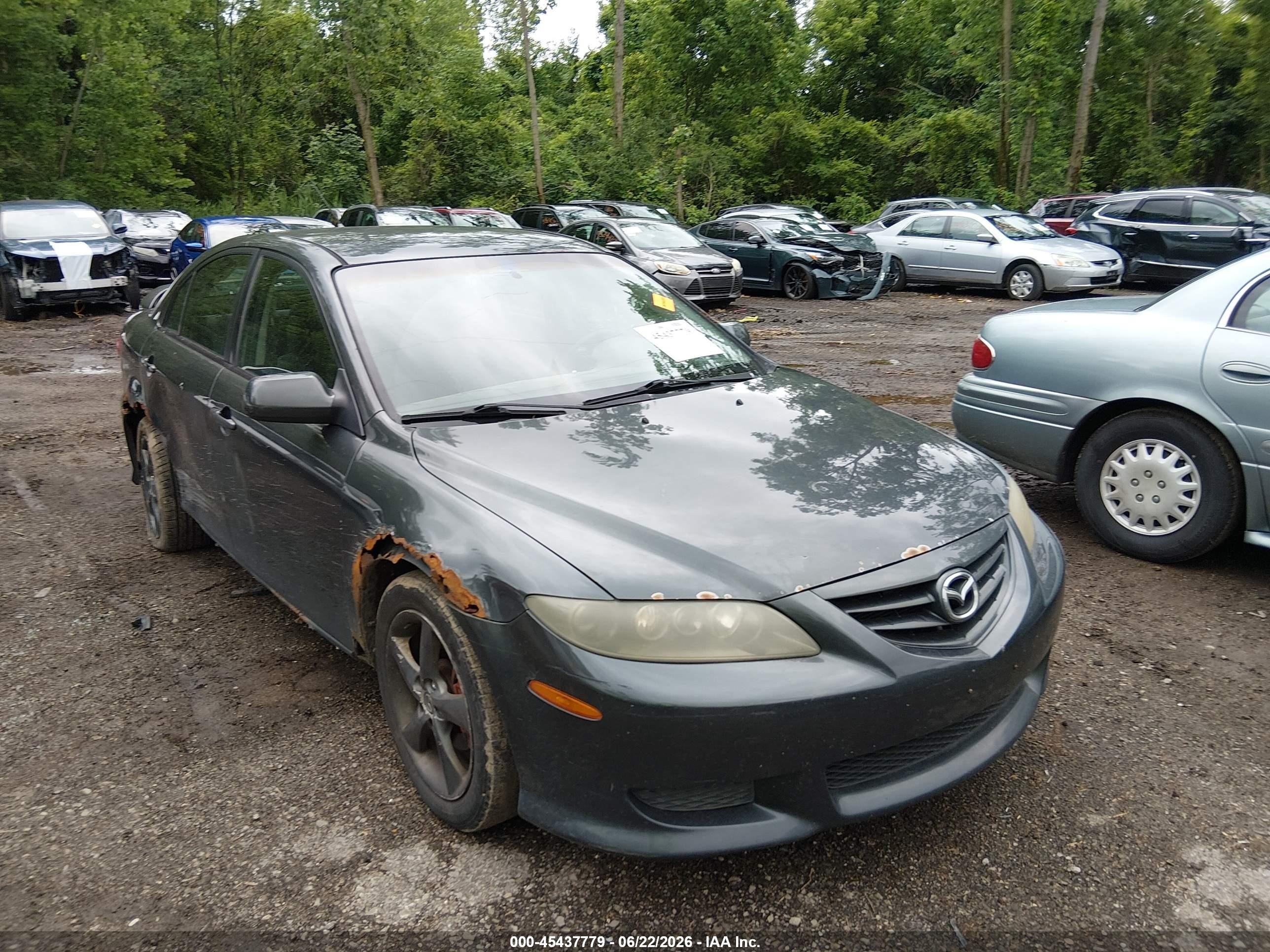 2004 Mazda Mazda6 S Gray vin: 1YVFP84D445N93186