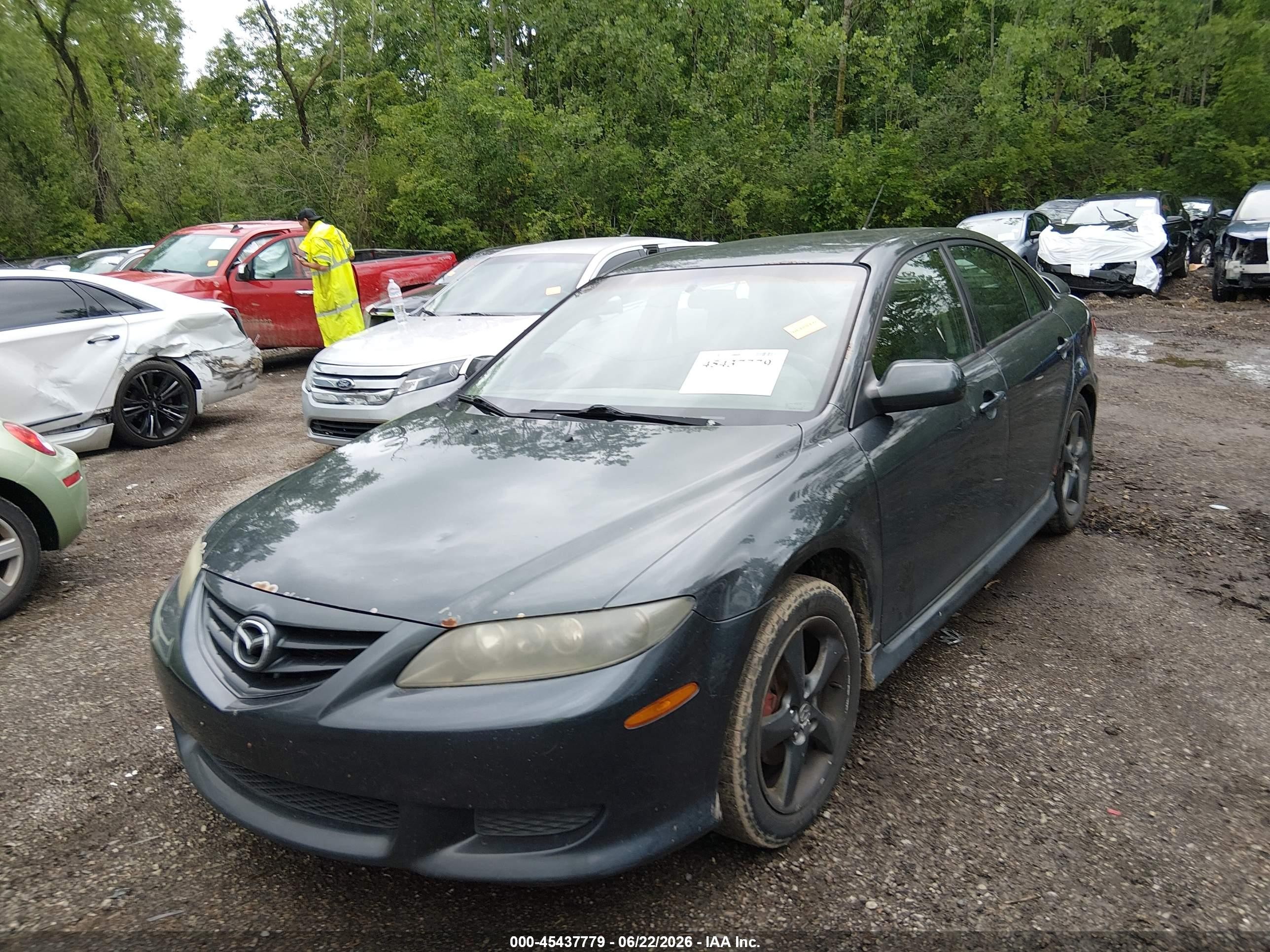 2004 Mazda Mazda6 S Gray vin: 1YVFP84D445N93186