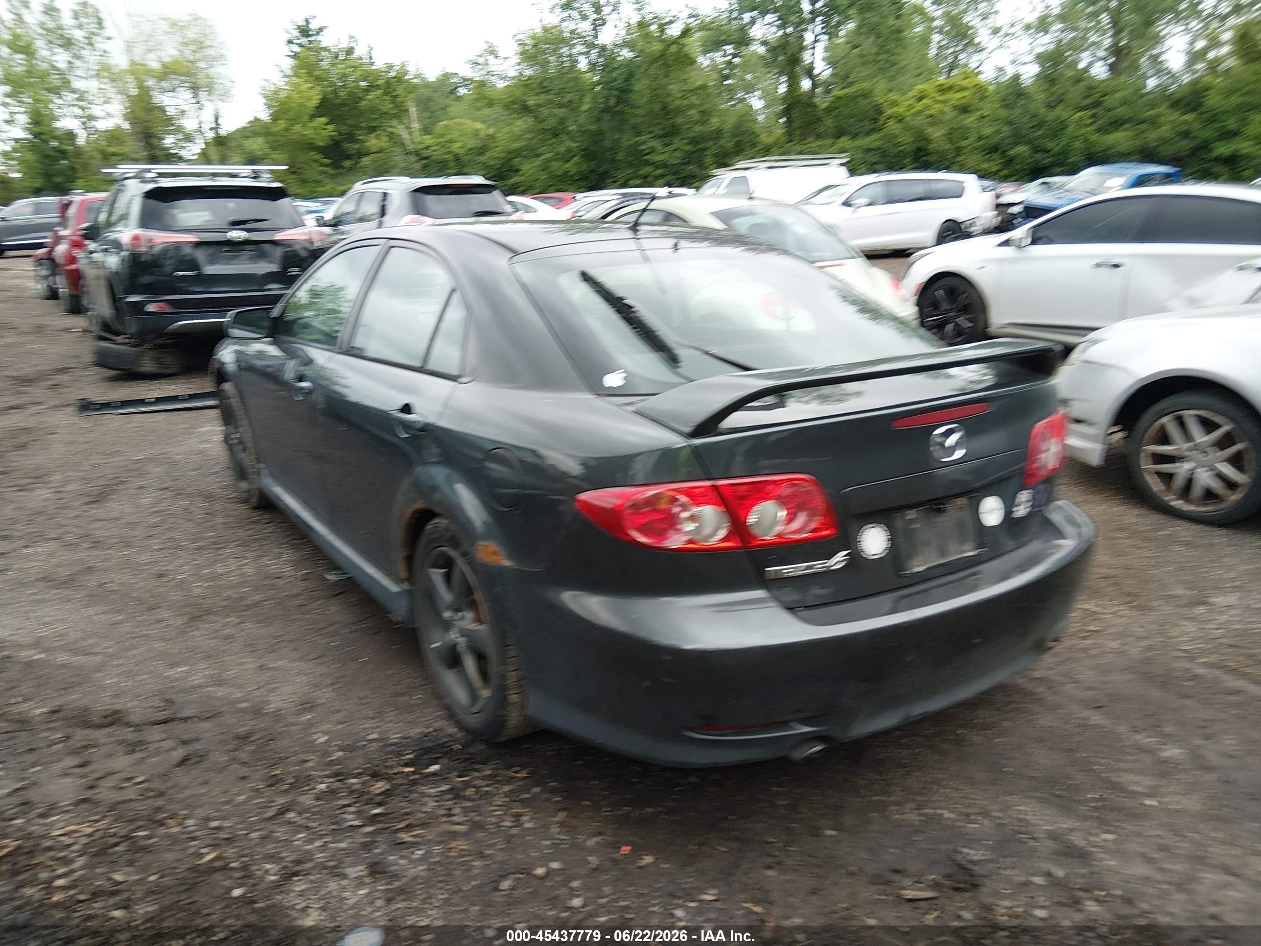 2004 Mazda Mazda6 S Gray vin: 1YVFP84D445N93186