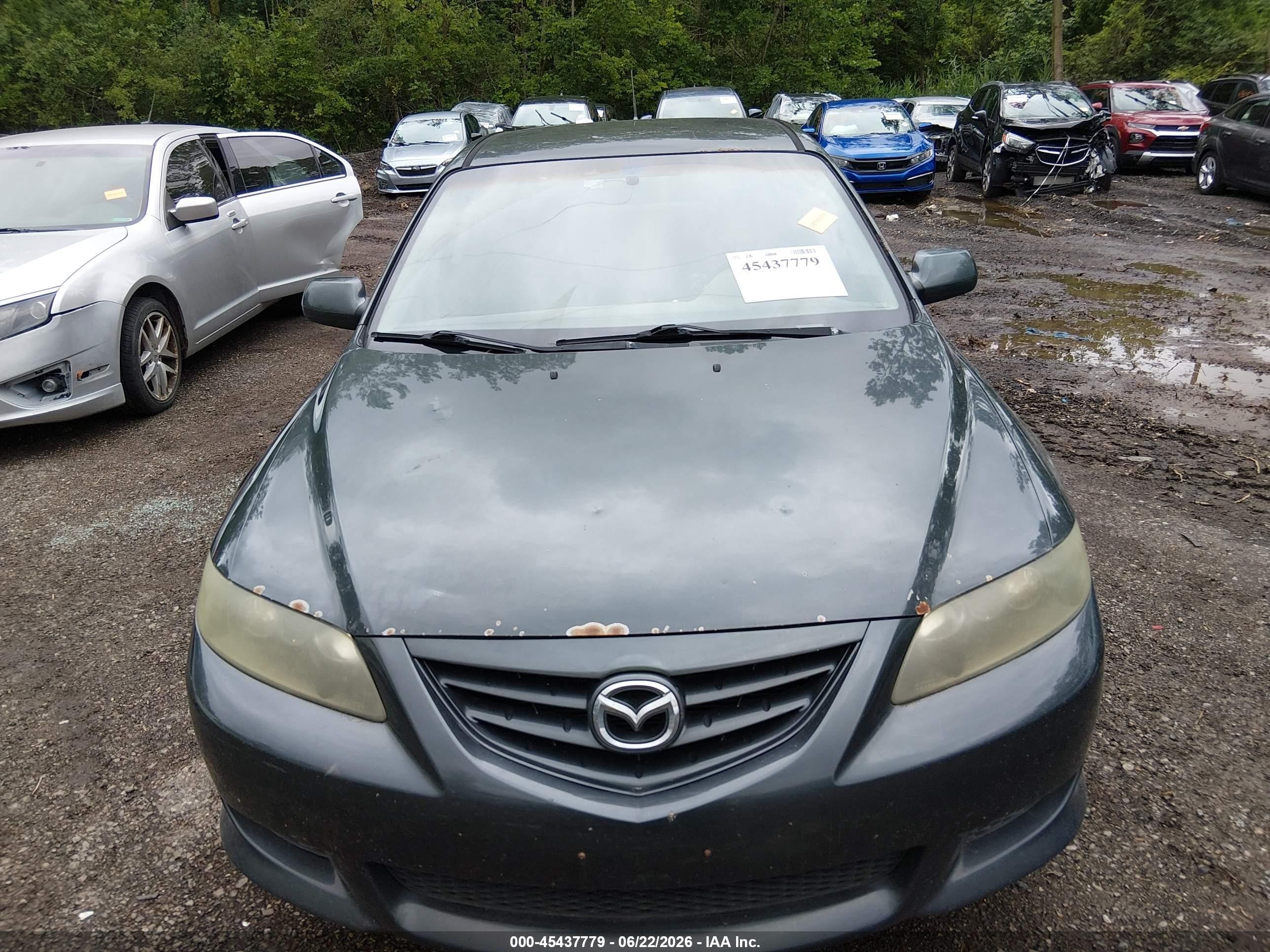 2004 Mazda Mazda6 S Gray vin: 1YVFP84D445N93186