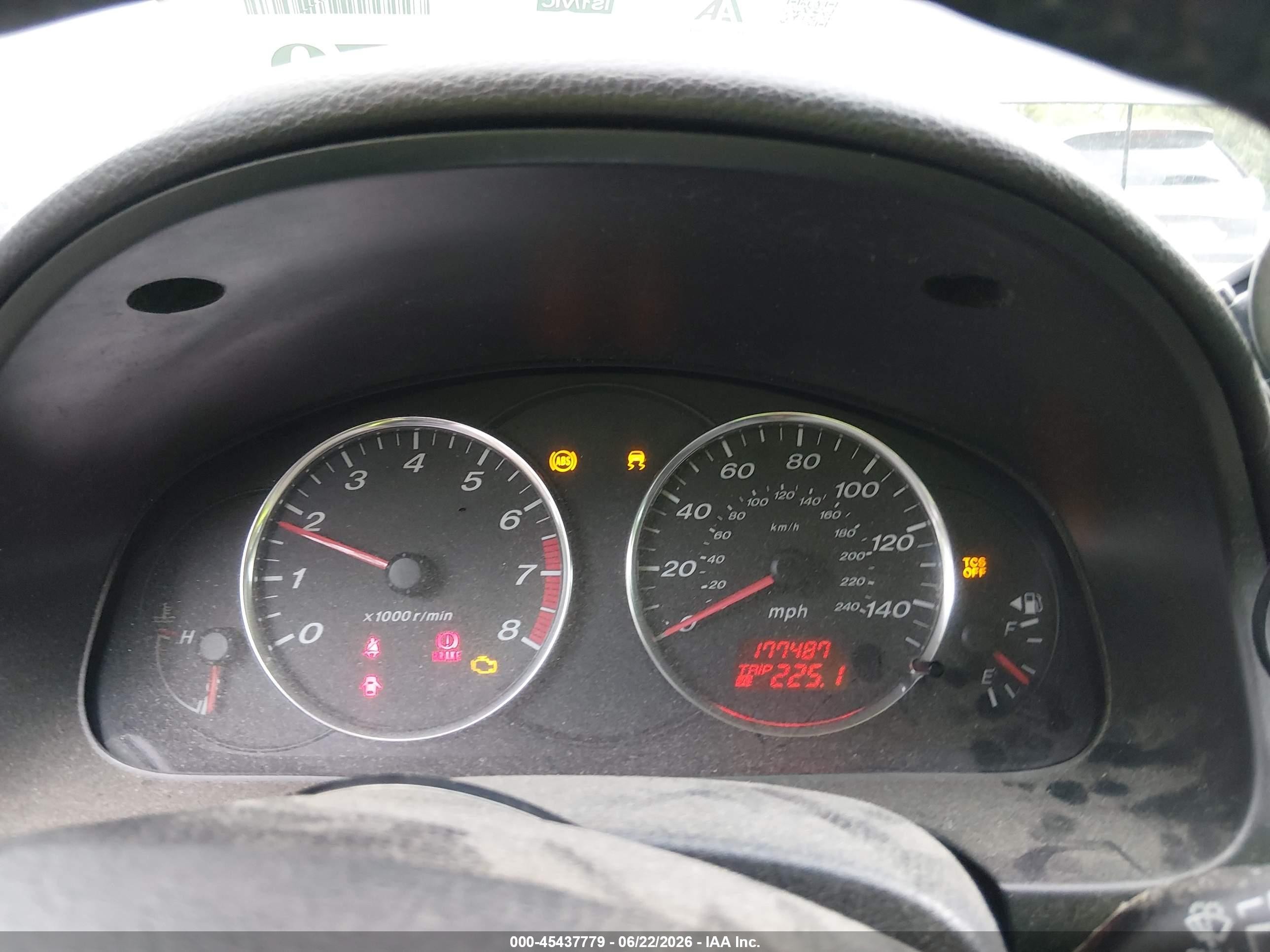2004 Mazda Mazda6 S Gray vin: 1YVFP84D445N93186