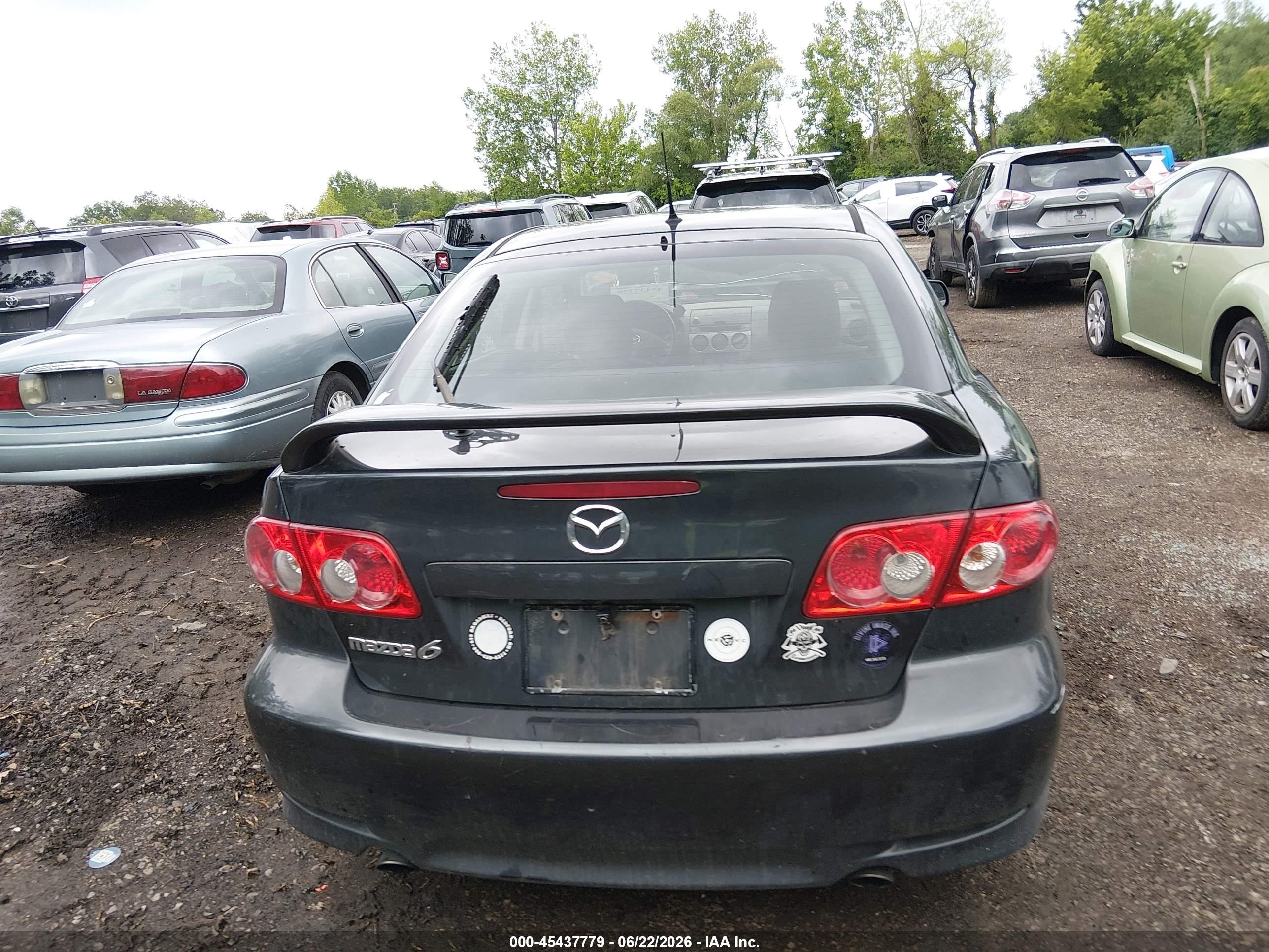 2004 Mazda Mazda6 S Gray vin: 1YVFP84D445N93186
