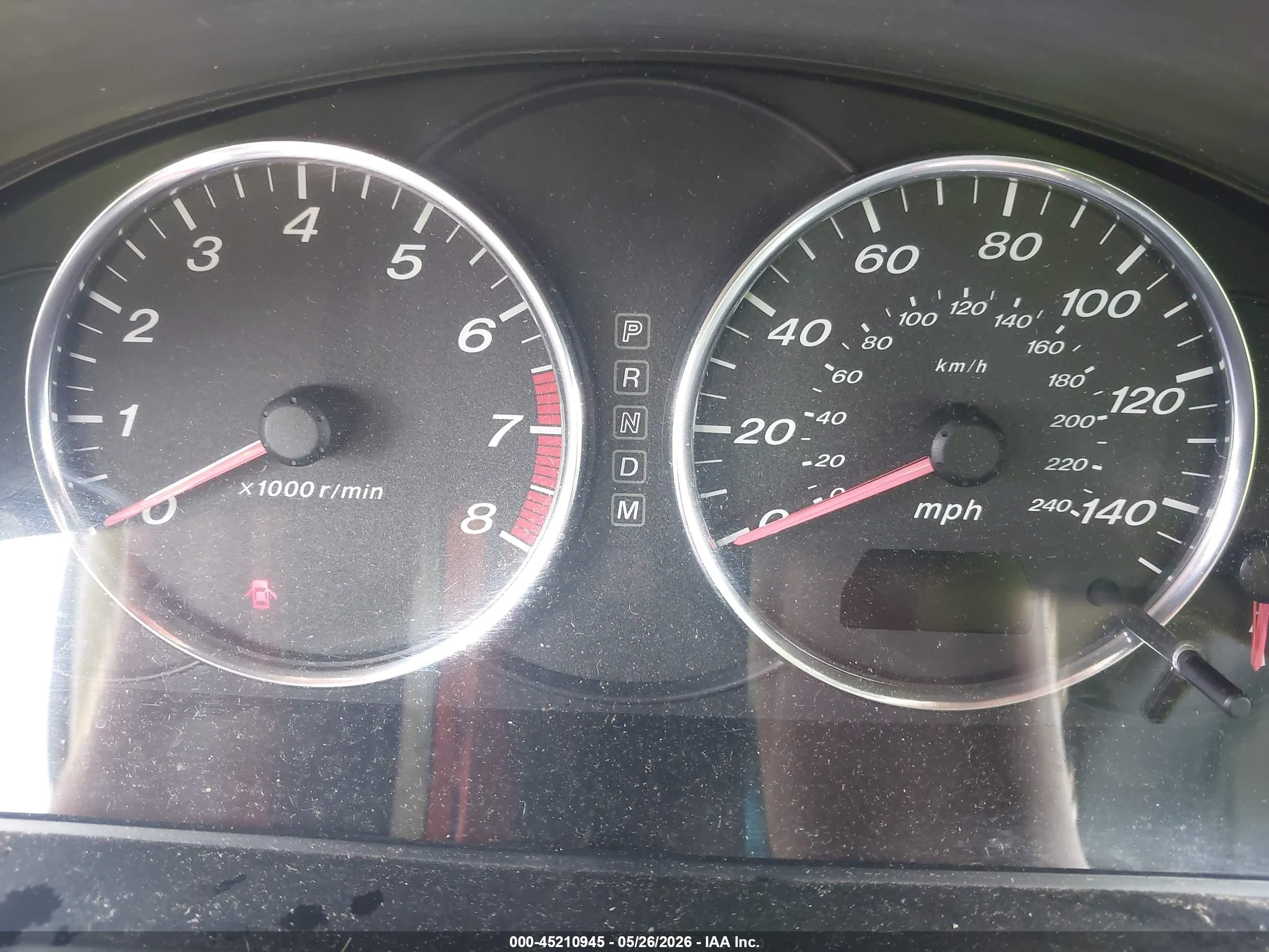 2004 Mazda Mazda6 S Red vin: 1YVFP84D545N65588