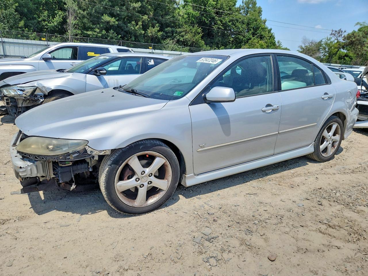 2004 Mazda 6 S Серебряный vin: 1YVFP84DX45N94407