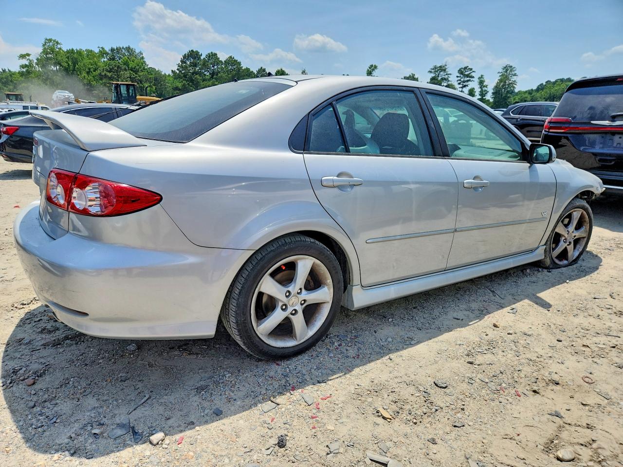 2004 Mazda 6 S Silver vin: 1YVFP84DX45N94407