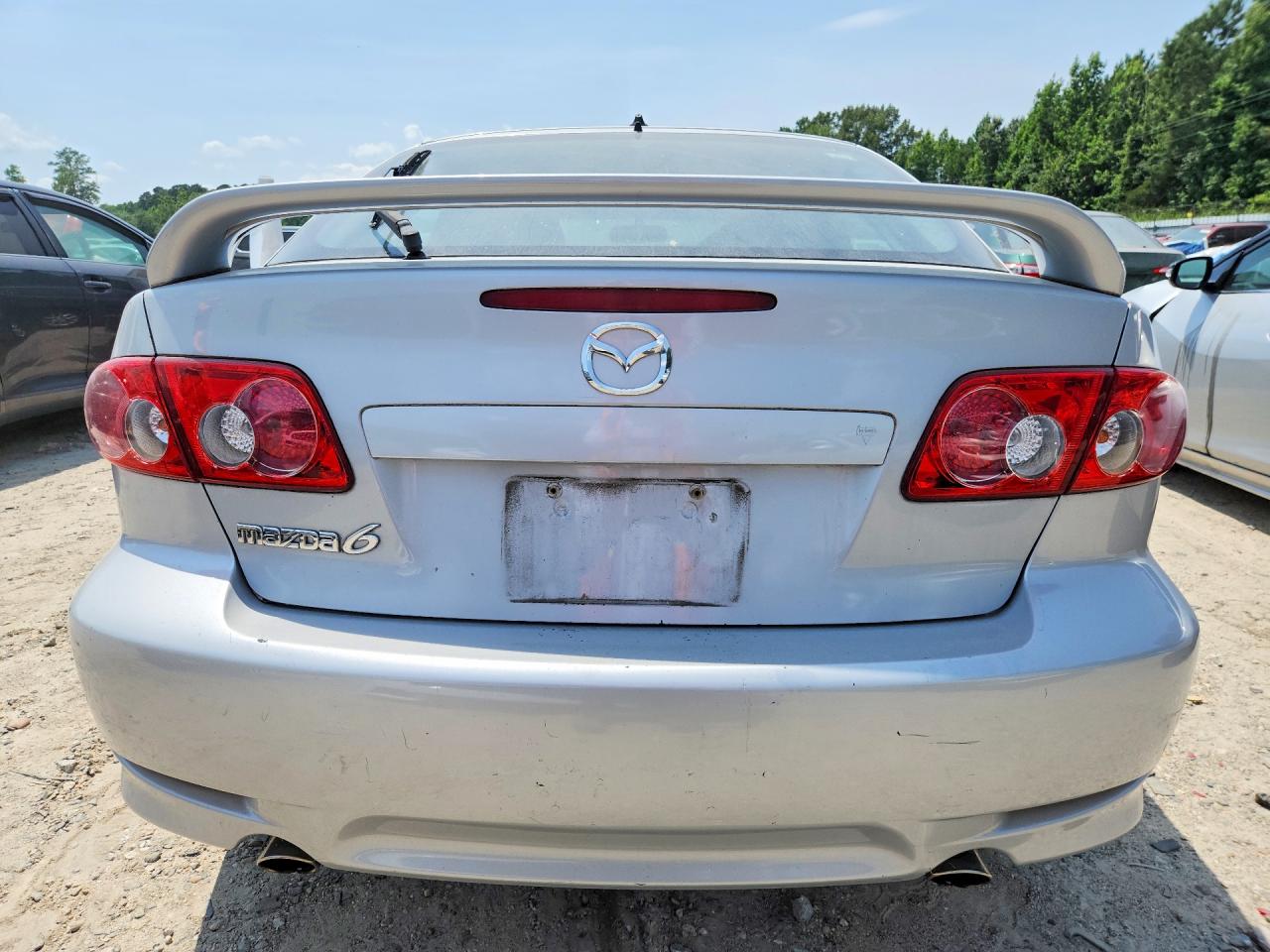 2004 Mazda 6 S Silver vin: 1YVFP84DX45N94407