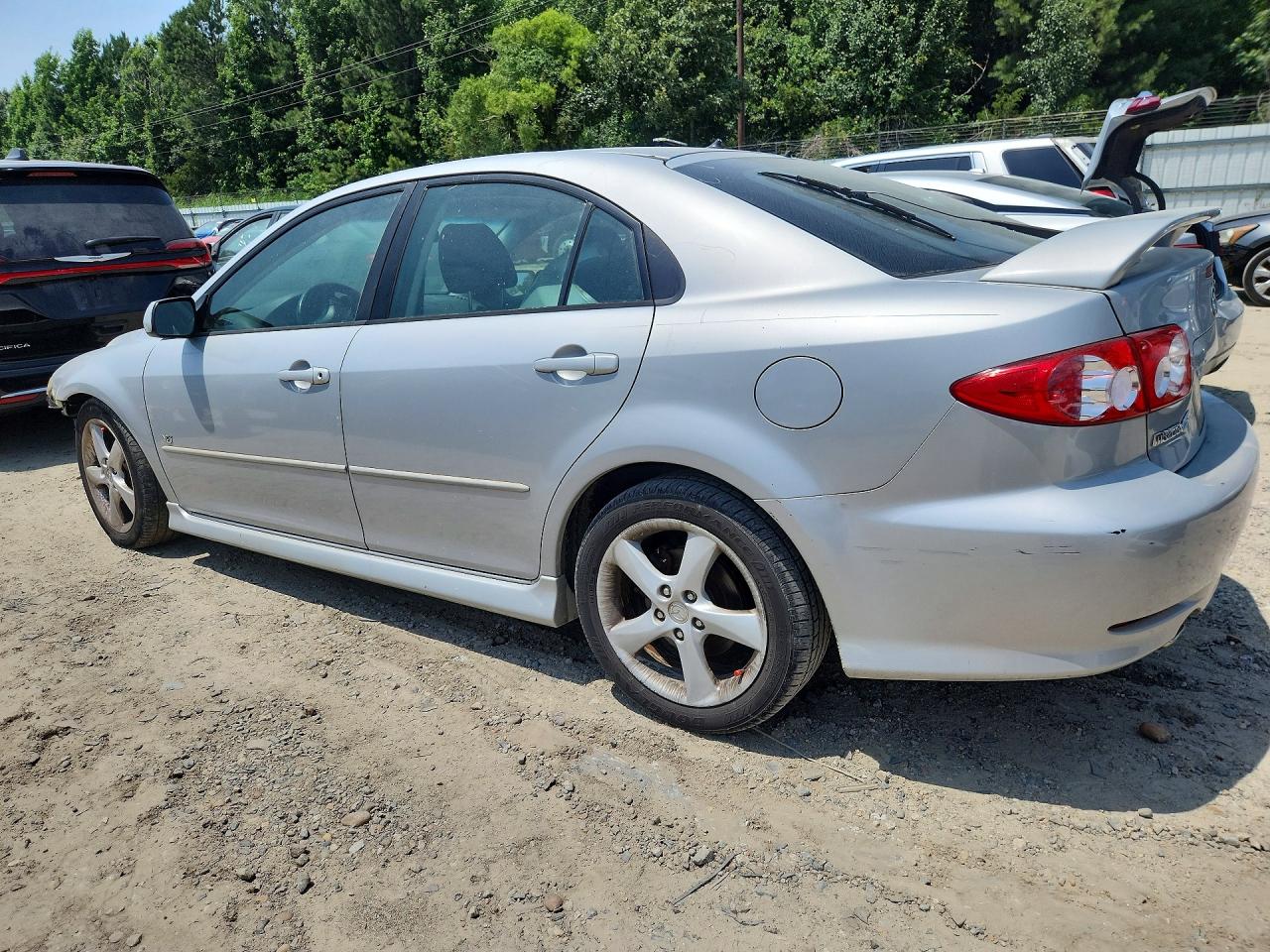 2004 Mazda 6 S Silver vin: 1YVFP84DX45N94407