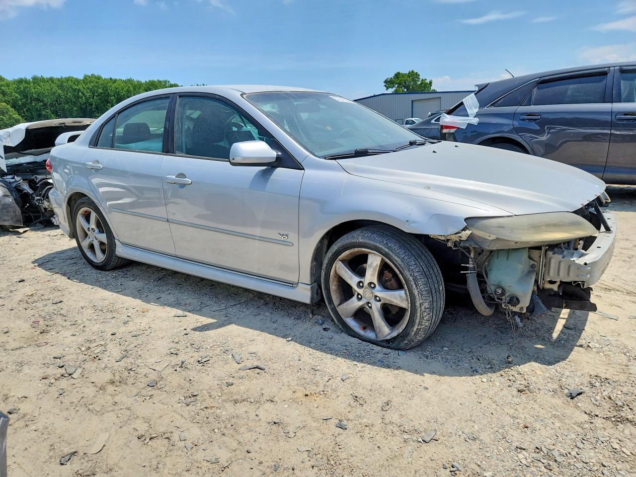 2004 Mazda 6 S Silver vin: 1YVFP84DX45N94407
