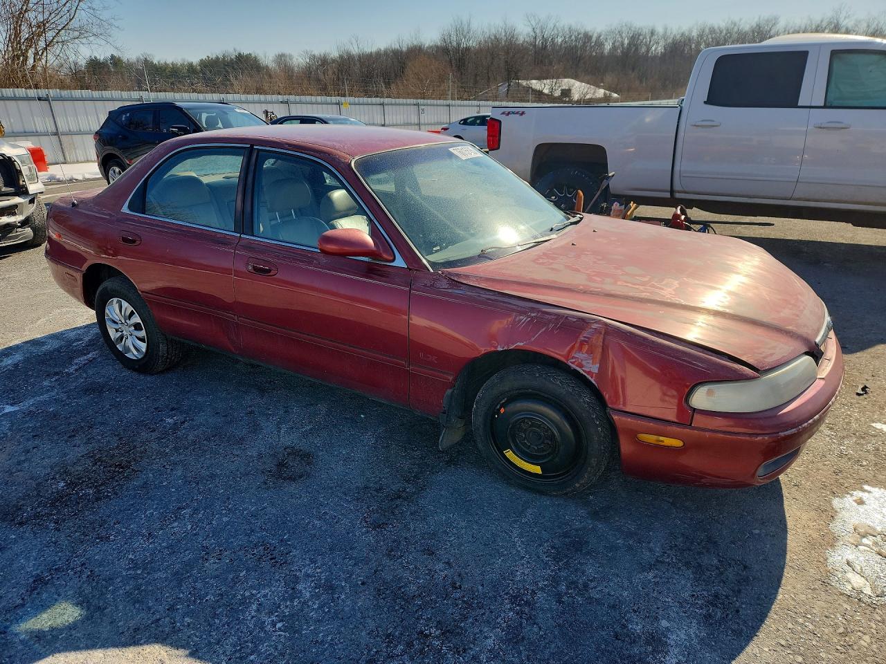 1996 Mazda 626 Dx Red vin: 1YVGE22C0T5558936