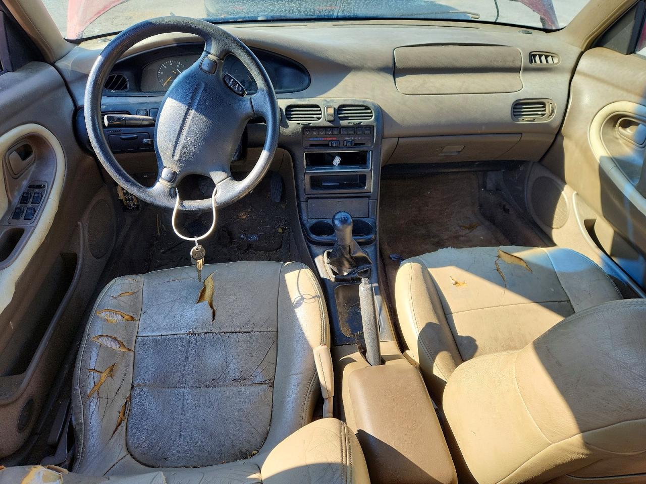 1996 Mazda 626 Dx Red vin: 1YVGE22C0T5558936