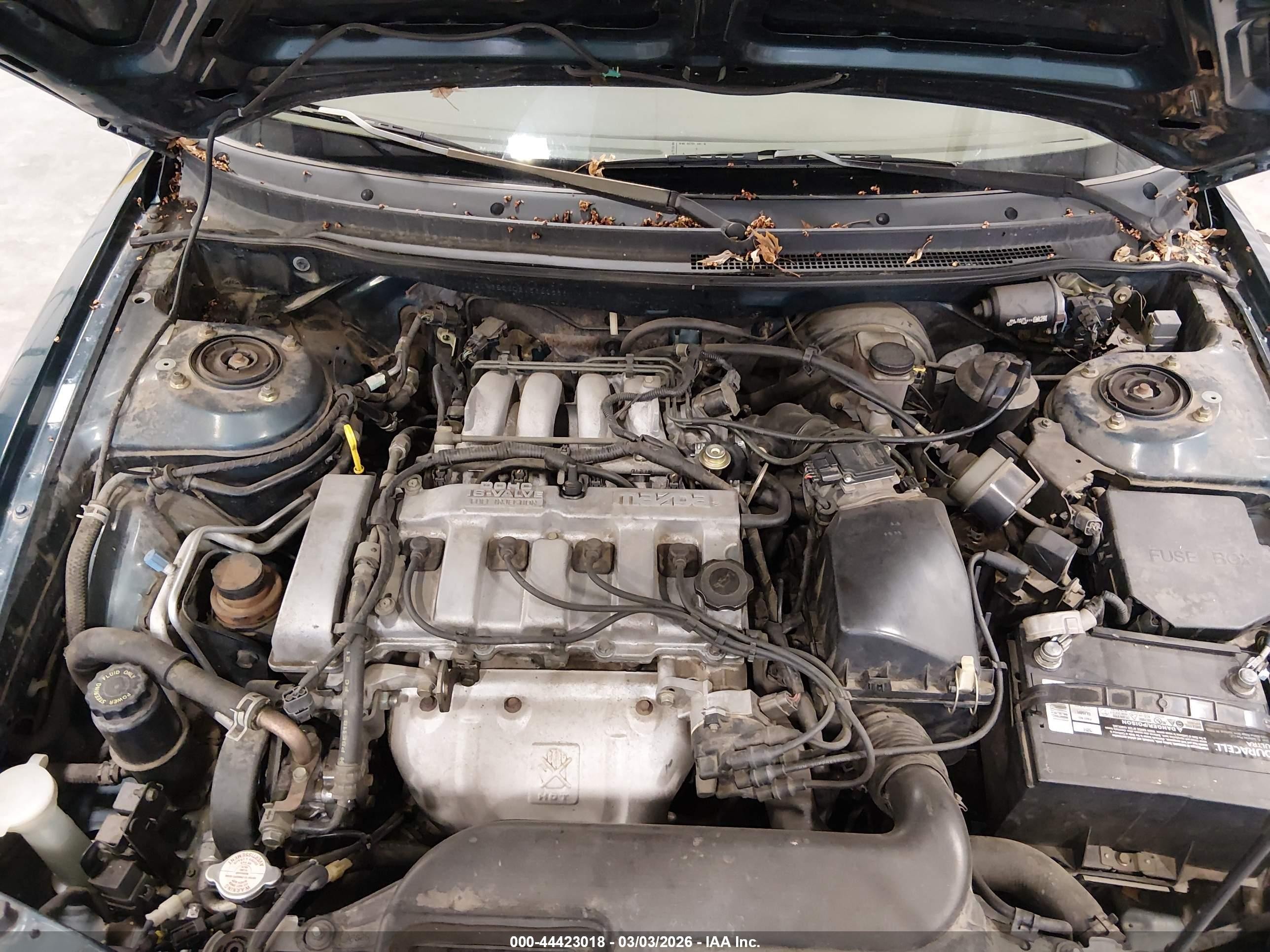 1997 Mazda 626 Dx/lx Green vin: 1YVGE22C2V5621666