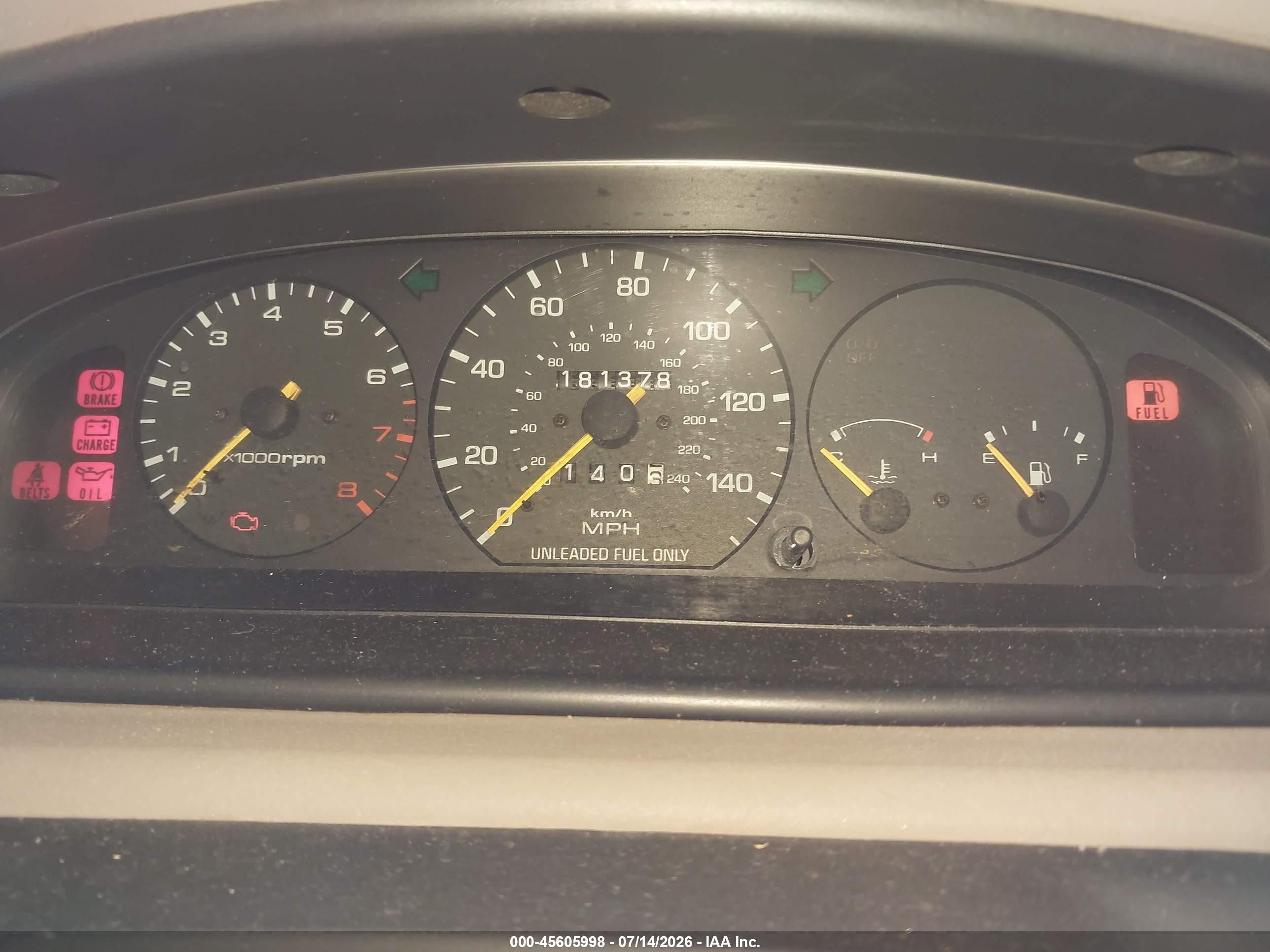 1996 Mazda 626 Dx/lx Серый vin: 1YVGE22C3T5508533