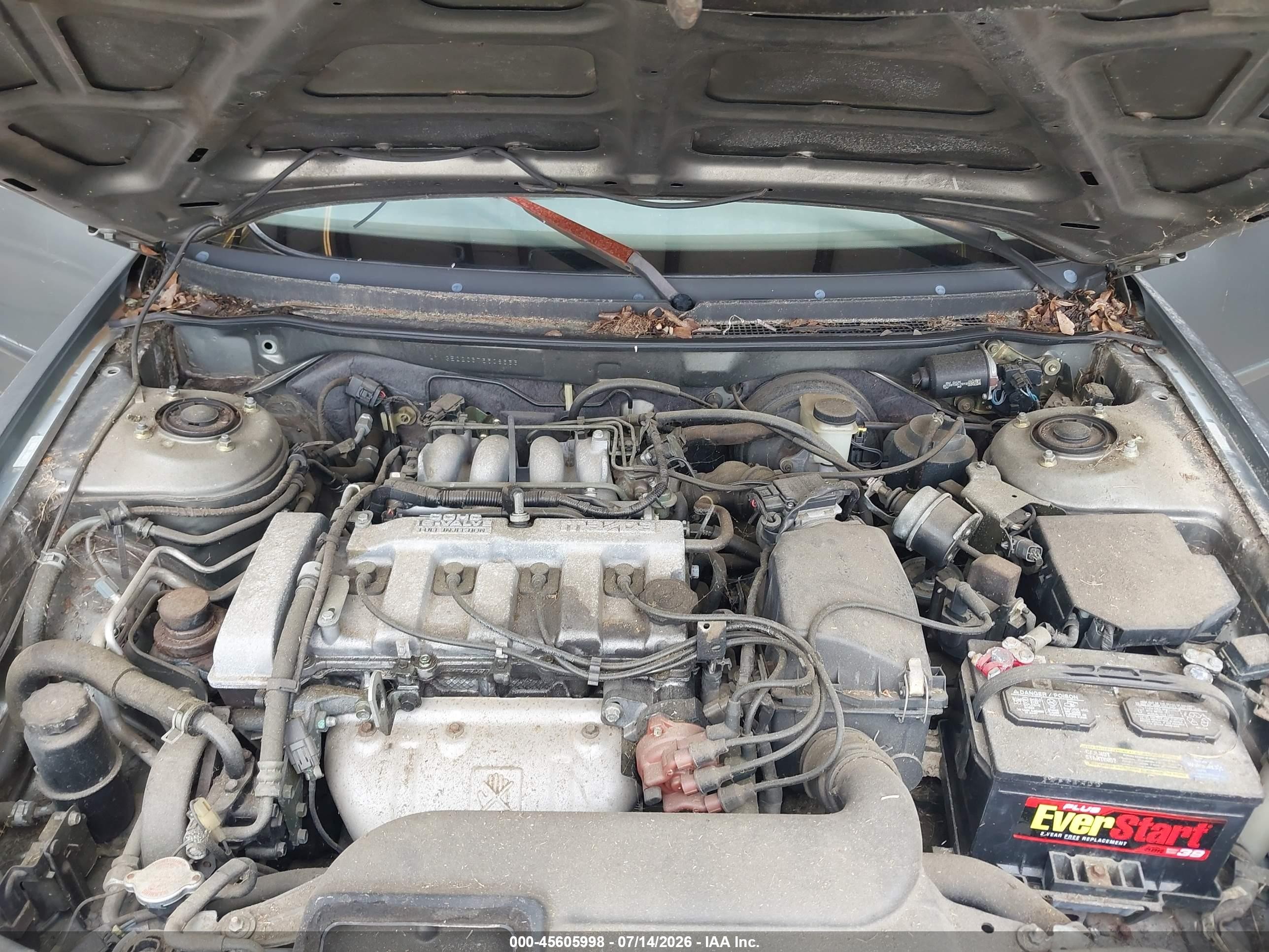 1996 Mazda 626 Dx/lx Серый vin: 1YVGE22C3T5508533