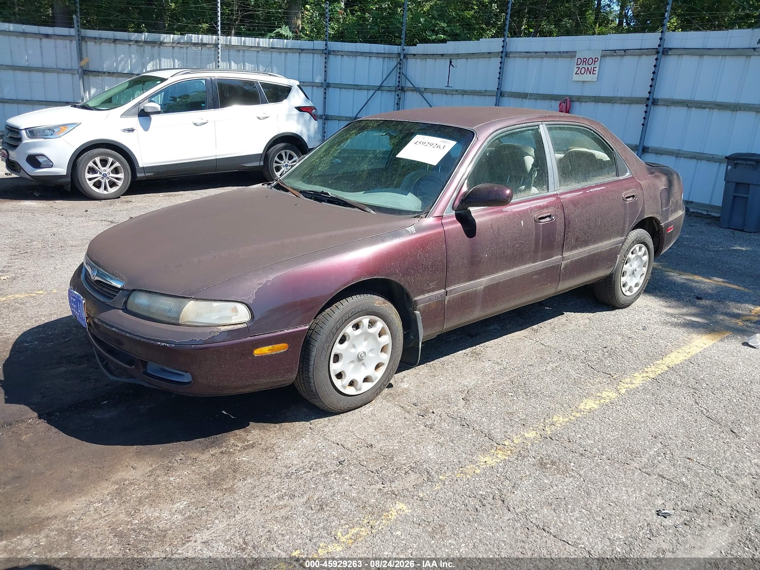 1997 Mazda 626 Dx/lx Purple vin: 1YVGE22C8V5635605