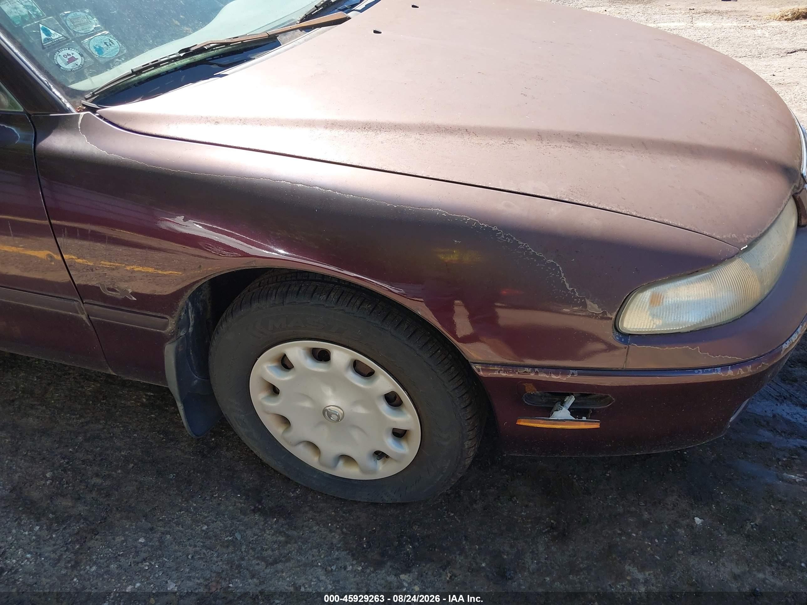 1997 Mazda 626 Dx/lx Purple vin: 1YVGE22C8V5635605