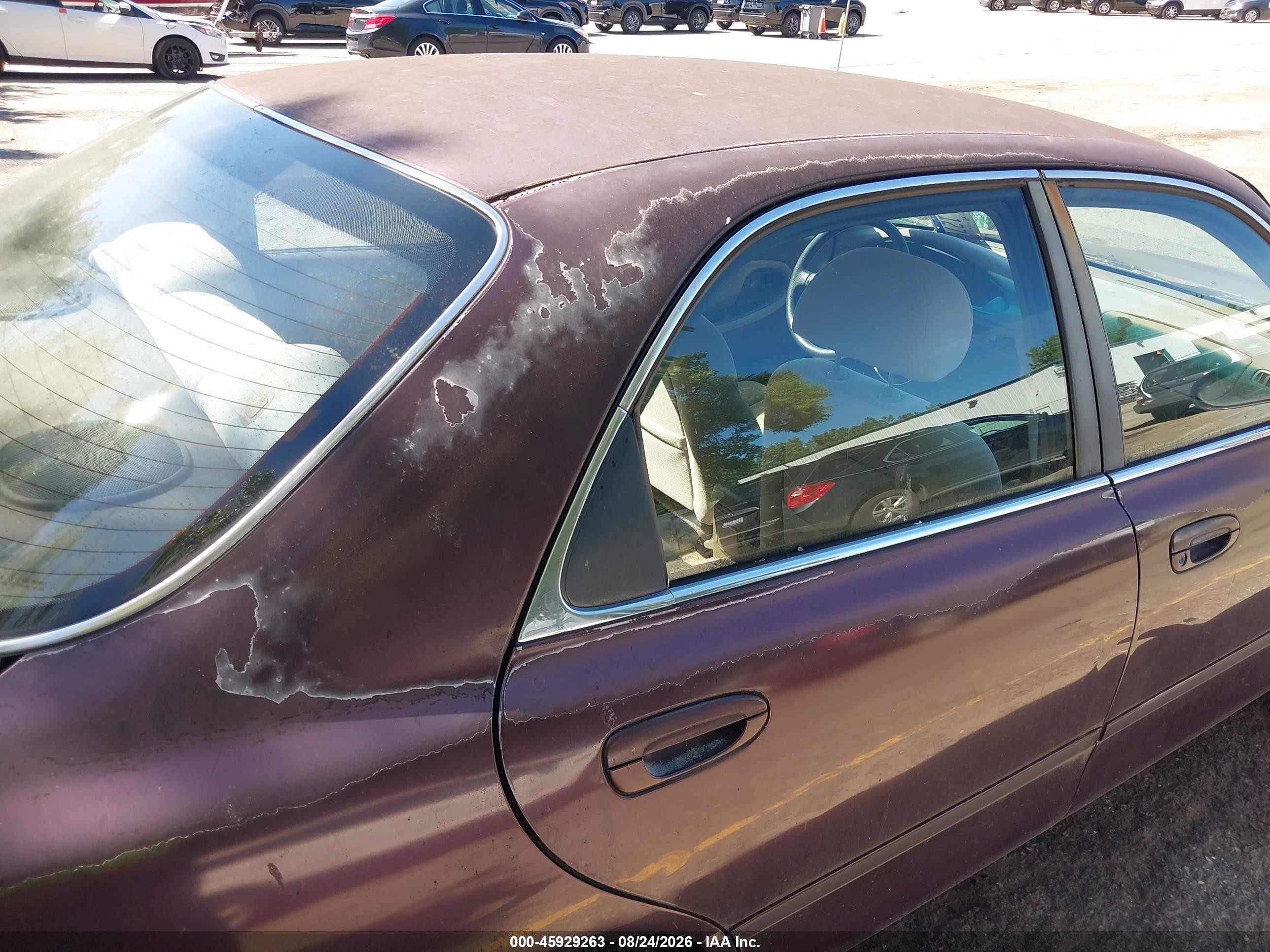 1997 Mazda 626 Dx/lx Purple vin: 1YVGE22C8V5635605