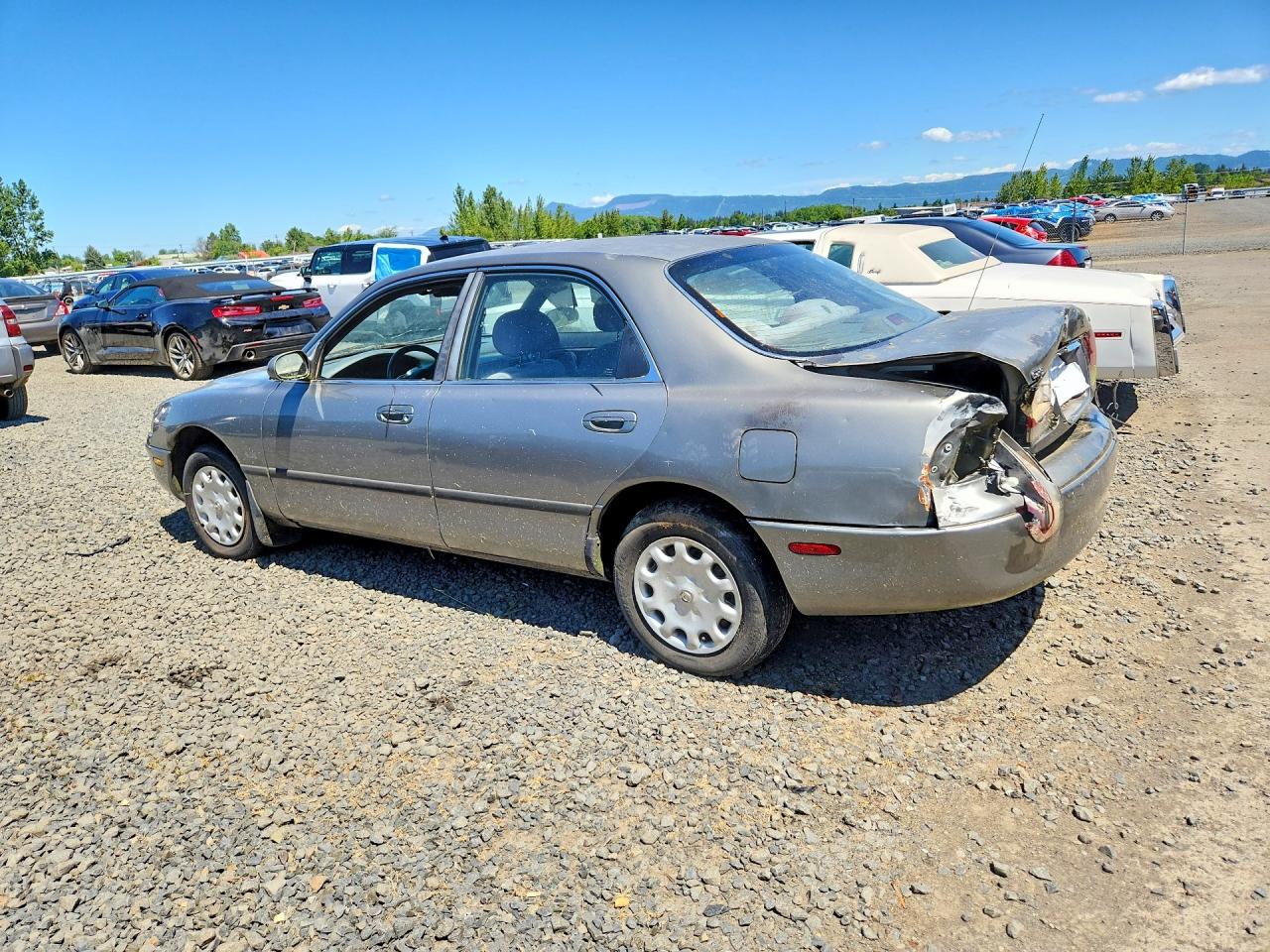 1996 Mazda 626 Dx Gray vin: 1YVGE22CXT5578269