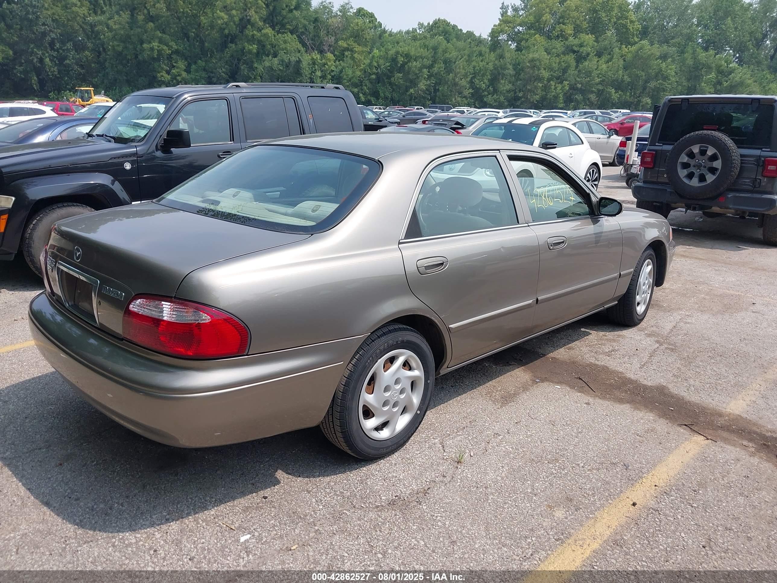 2001 Mazda 626 Es/lx Brown vin: 1YVGF22C015220432