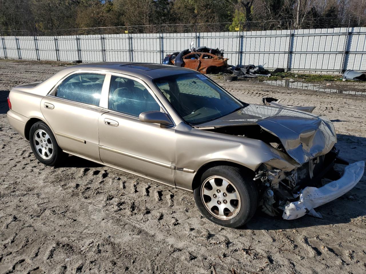 2001 Mazda 626 Es   Gold vin: 1YVGF22C015227879