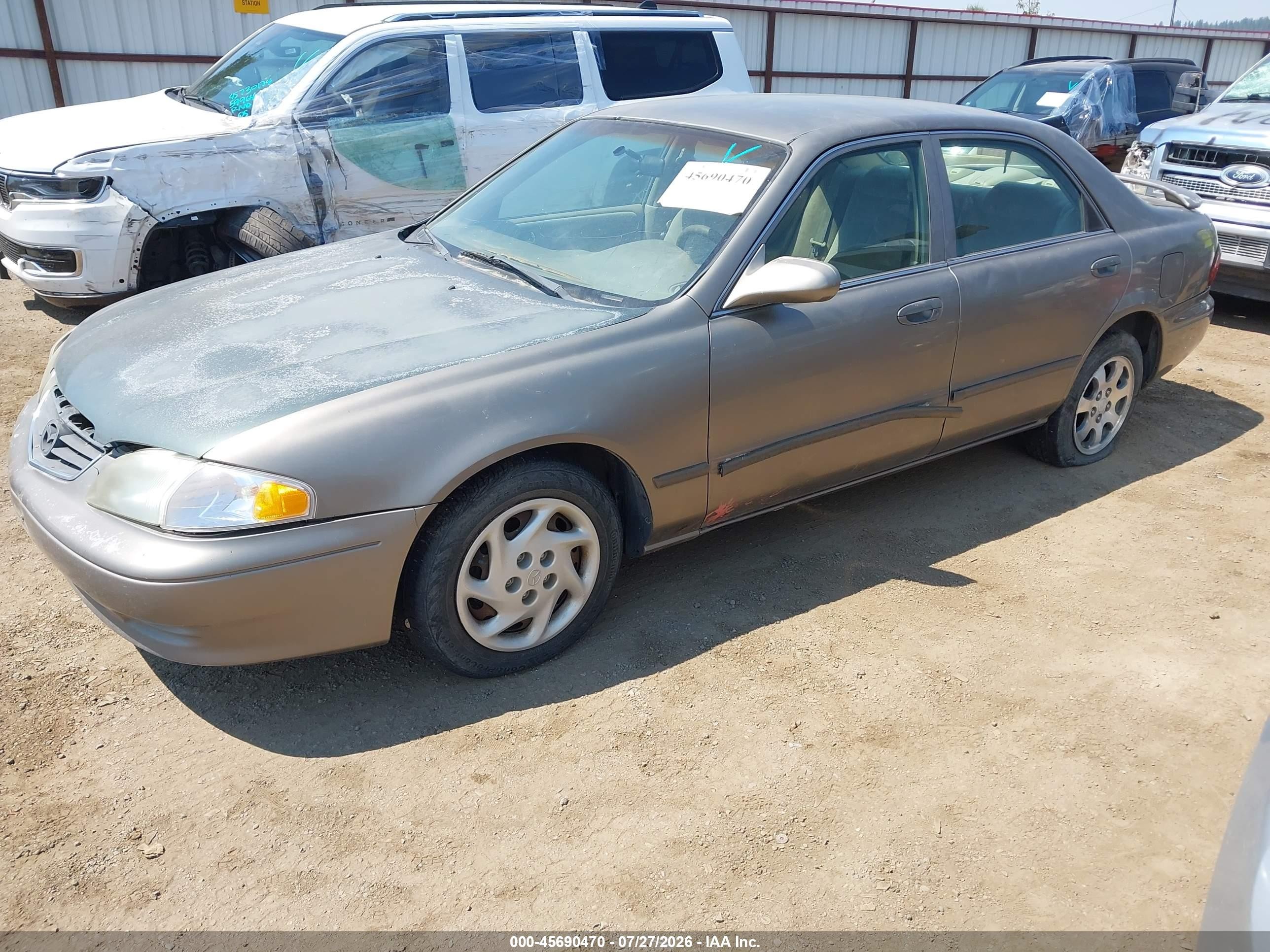 2001 Mazda 626 Es/lx Gray vin: 1YVGF22C015230863