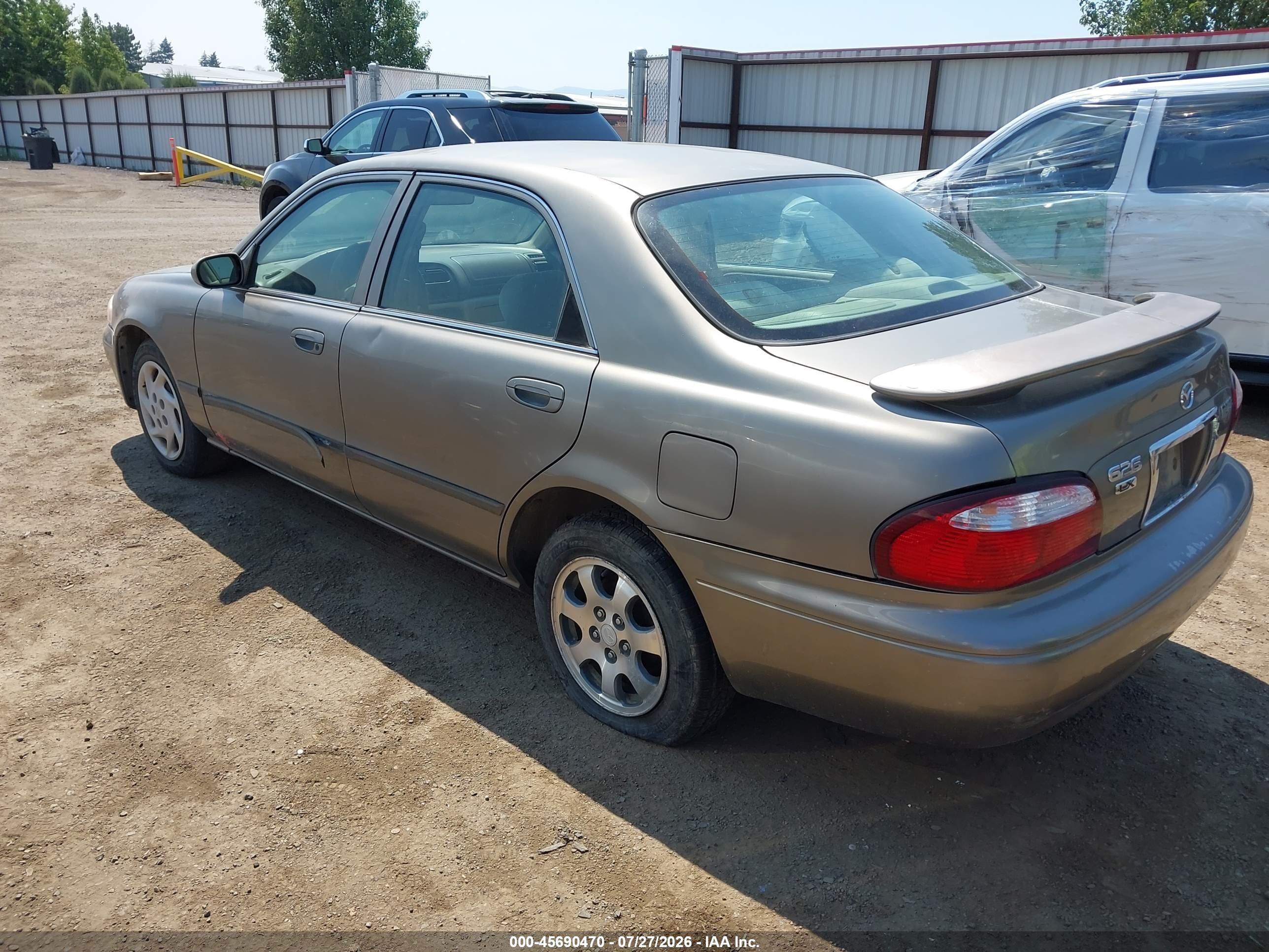 2001 Mazda 626 Es/lx Gray vin: 1YVGF22C015230863