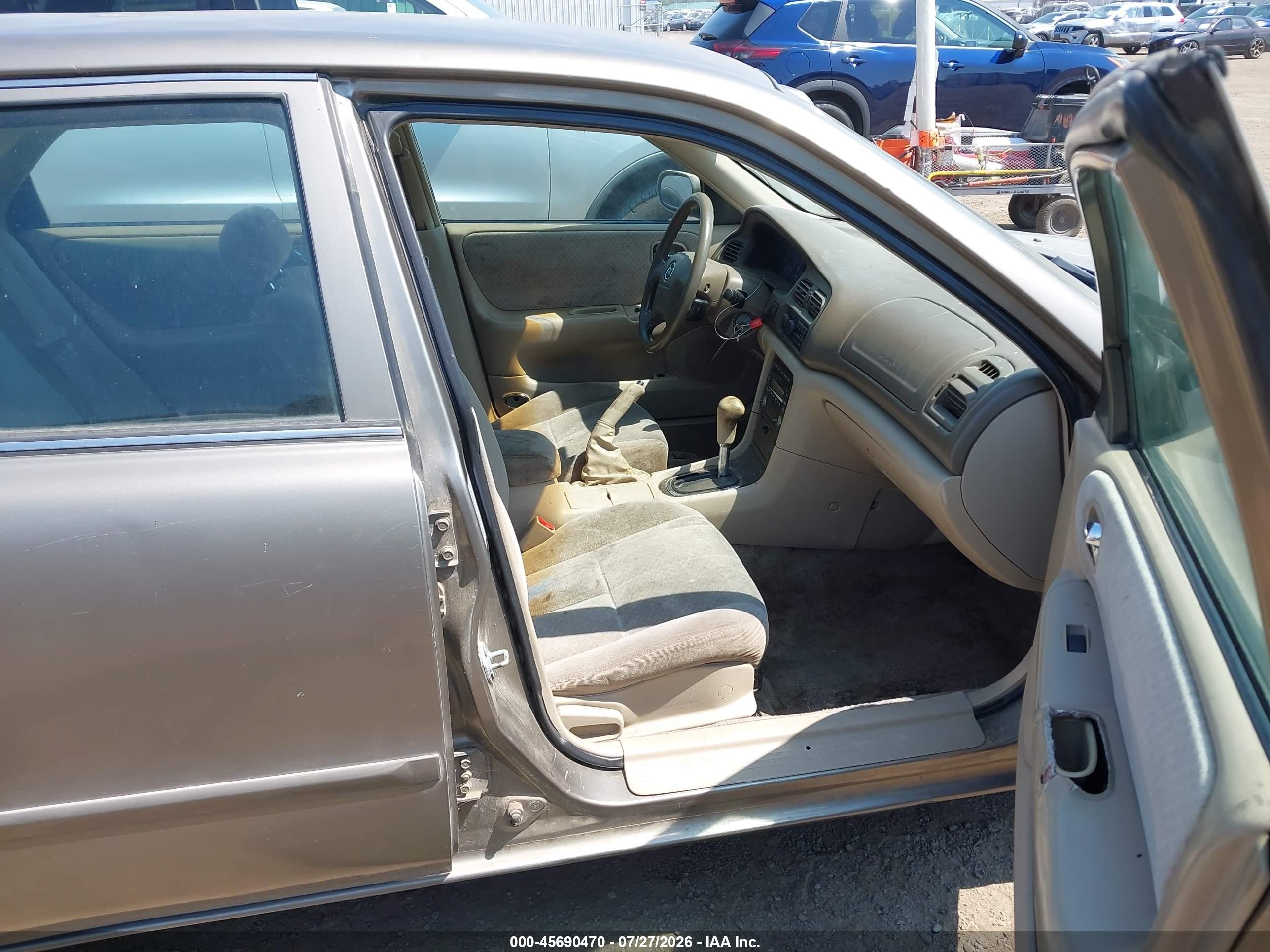 2001 Mazda 626 Es/lx Gray vin: 1YVGF22C015230863