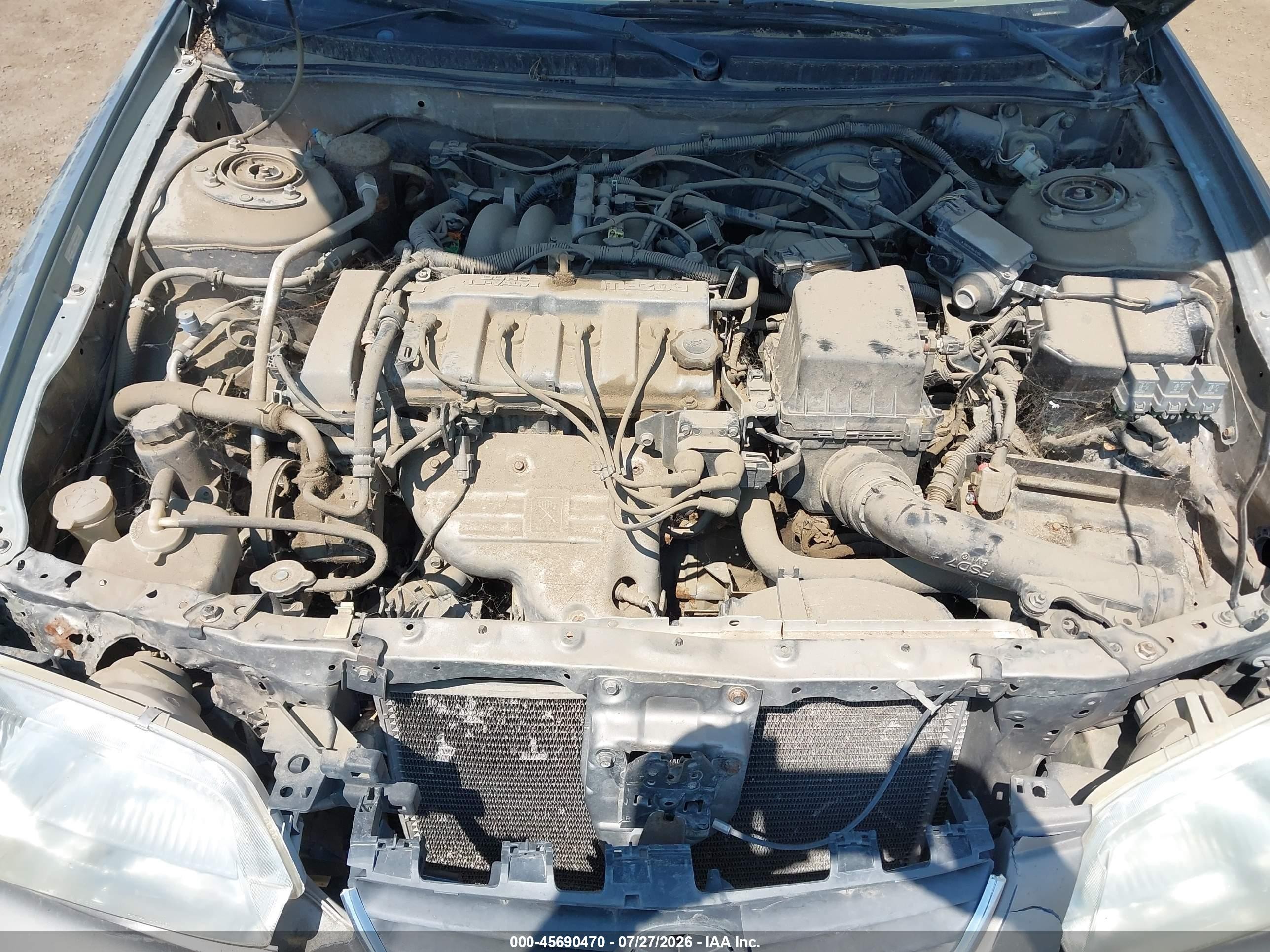 2001 Mazda 626 Es/lx Gray vin: 1YVGF22C015230863