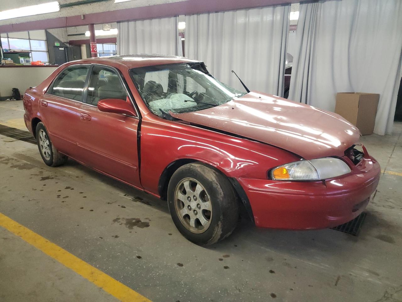 1998 Mazda 626 Dx Red vin: 1YVGF22C1W5752585