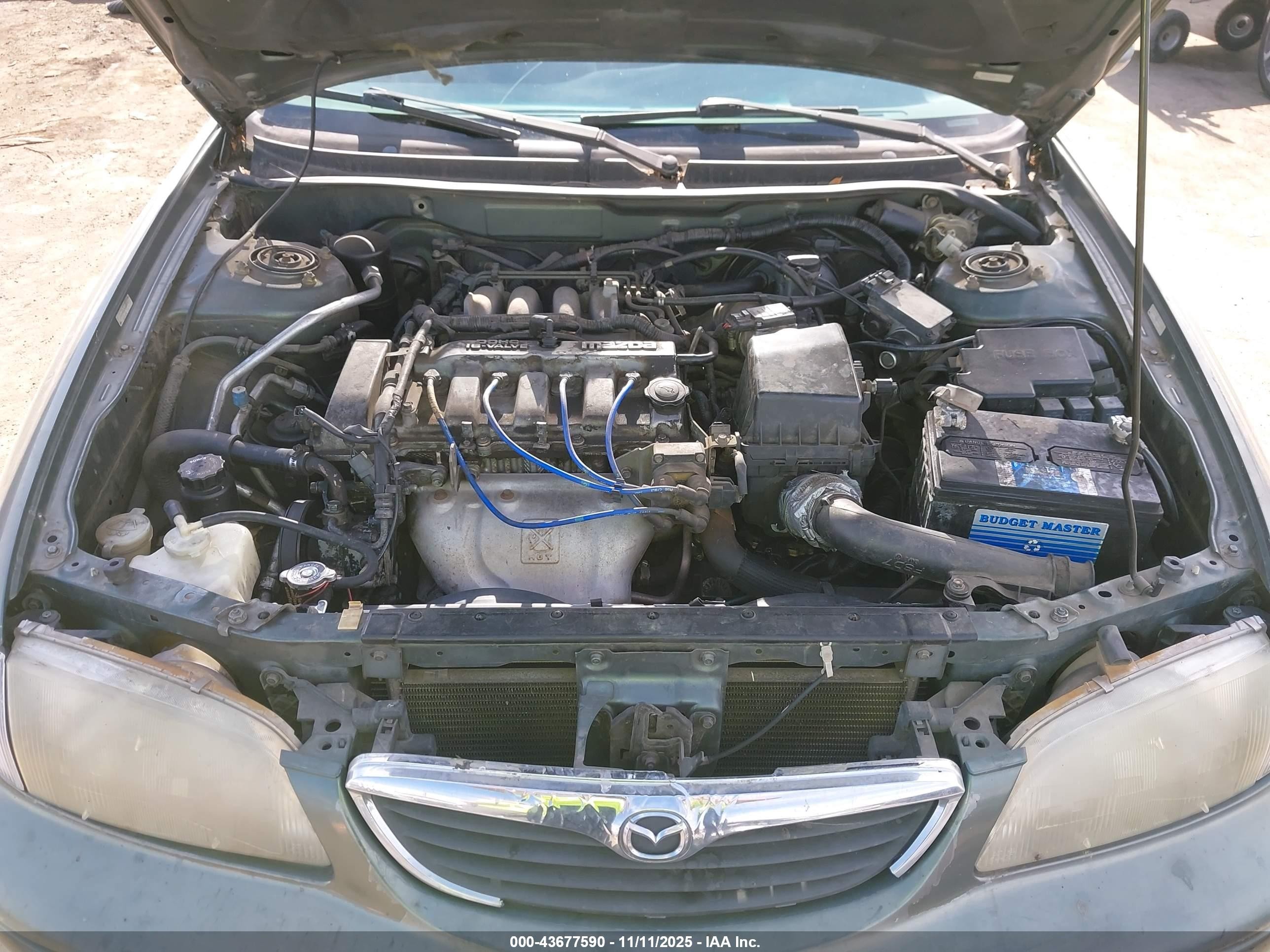 1998 Mazda 626 Dx/lx Green vin: 1YVGF22C2W5691764