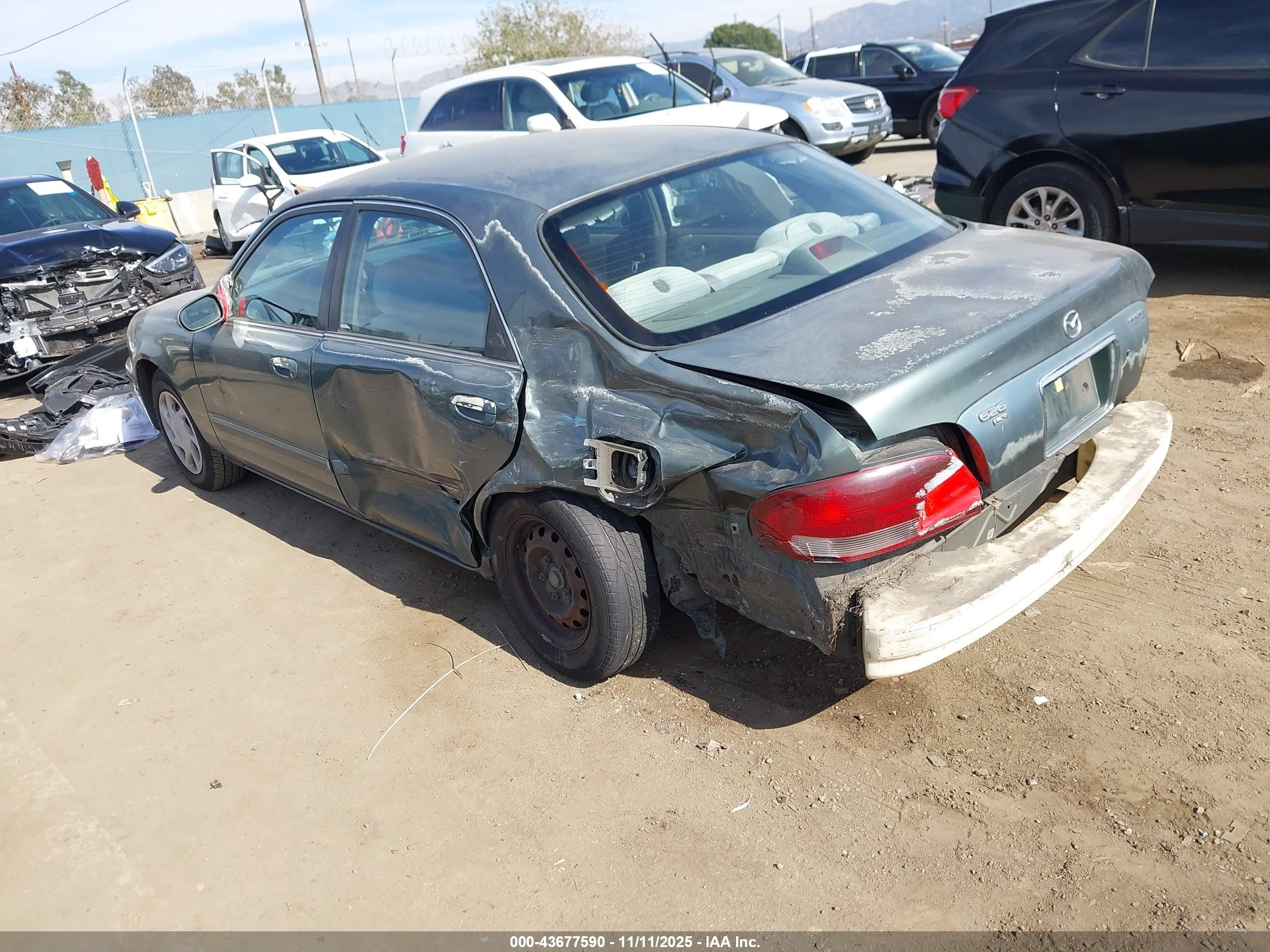 1998 Mazda 626 Dx/lx Green vin: 1YVGF22C2W5691764