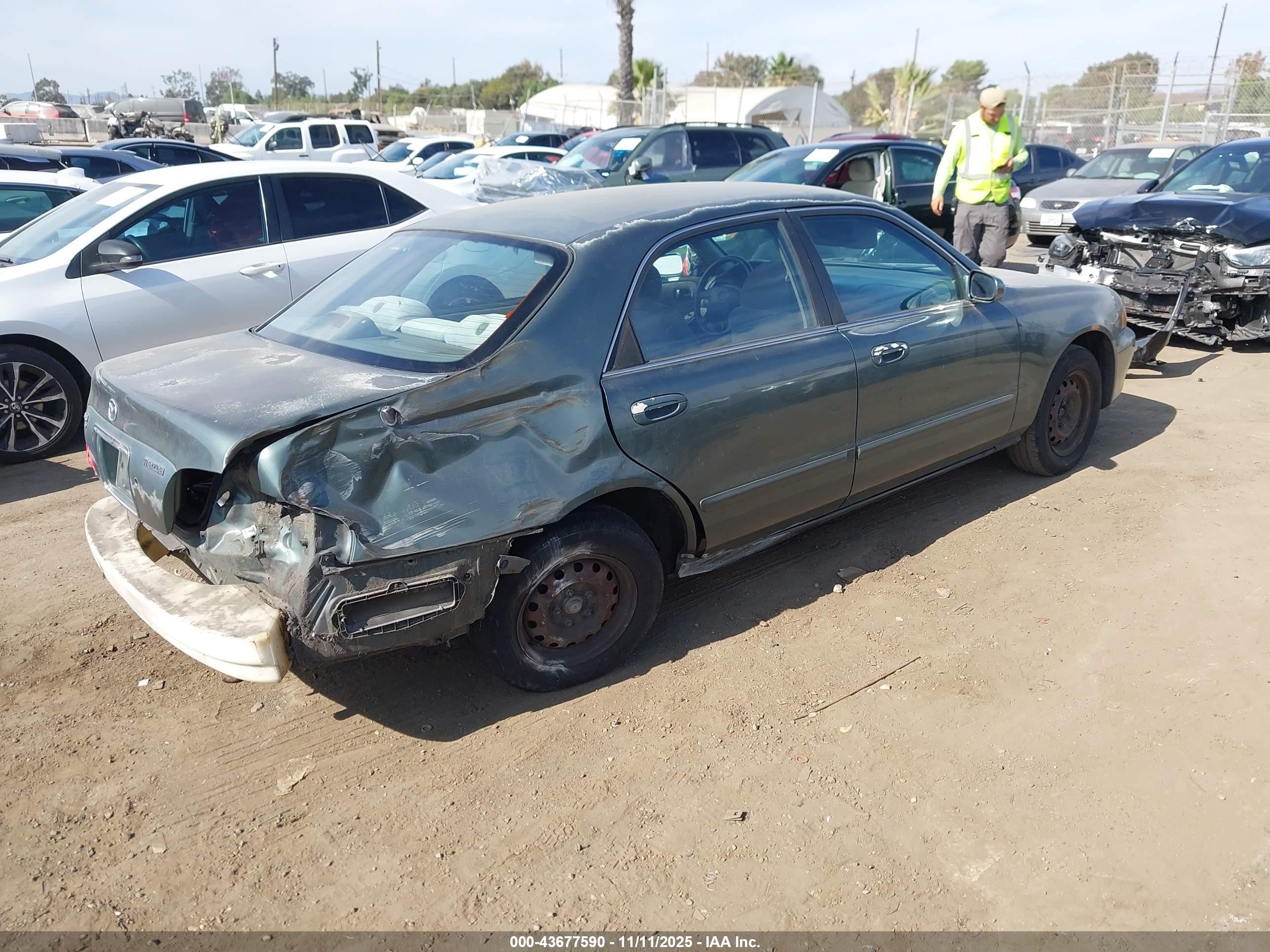 1998 Mazda 626 Dx/lx Green vin: 1YVGF22C2W5691764