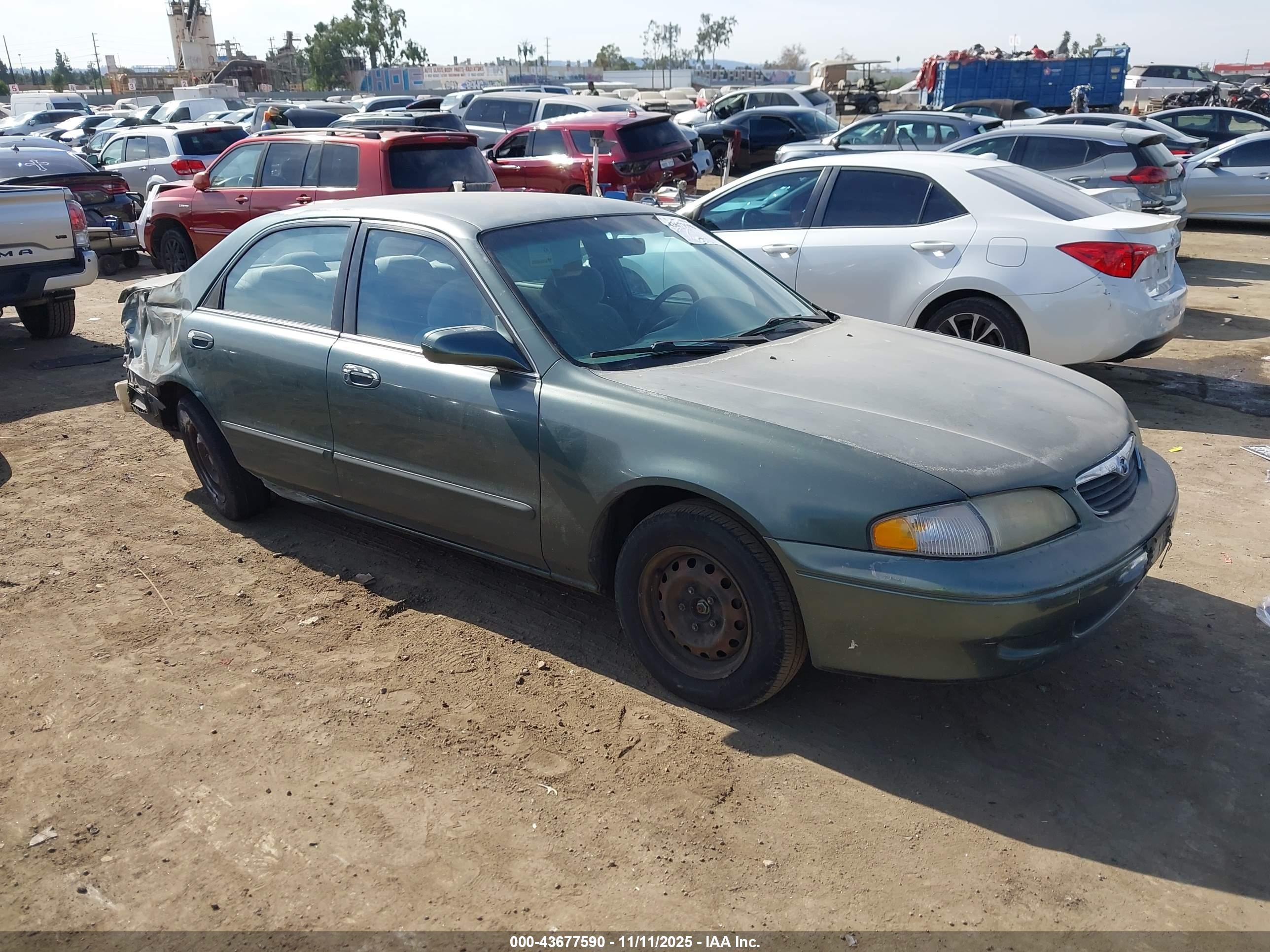 1998 Mazda 626 Dx/lx Green vin: 1YVGF22C2W5691764