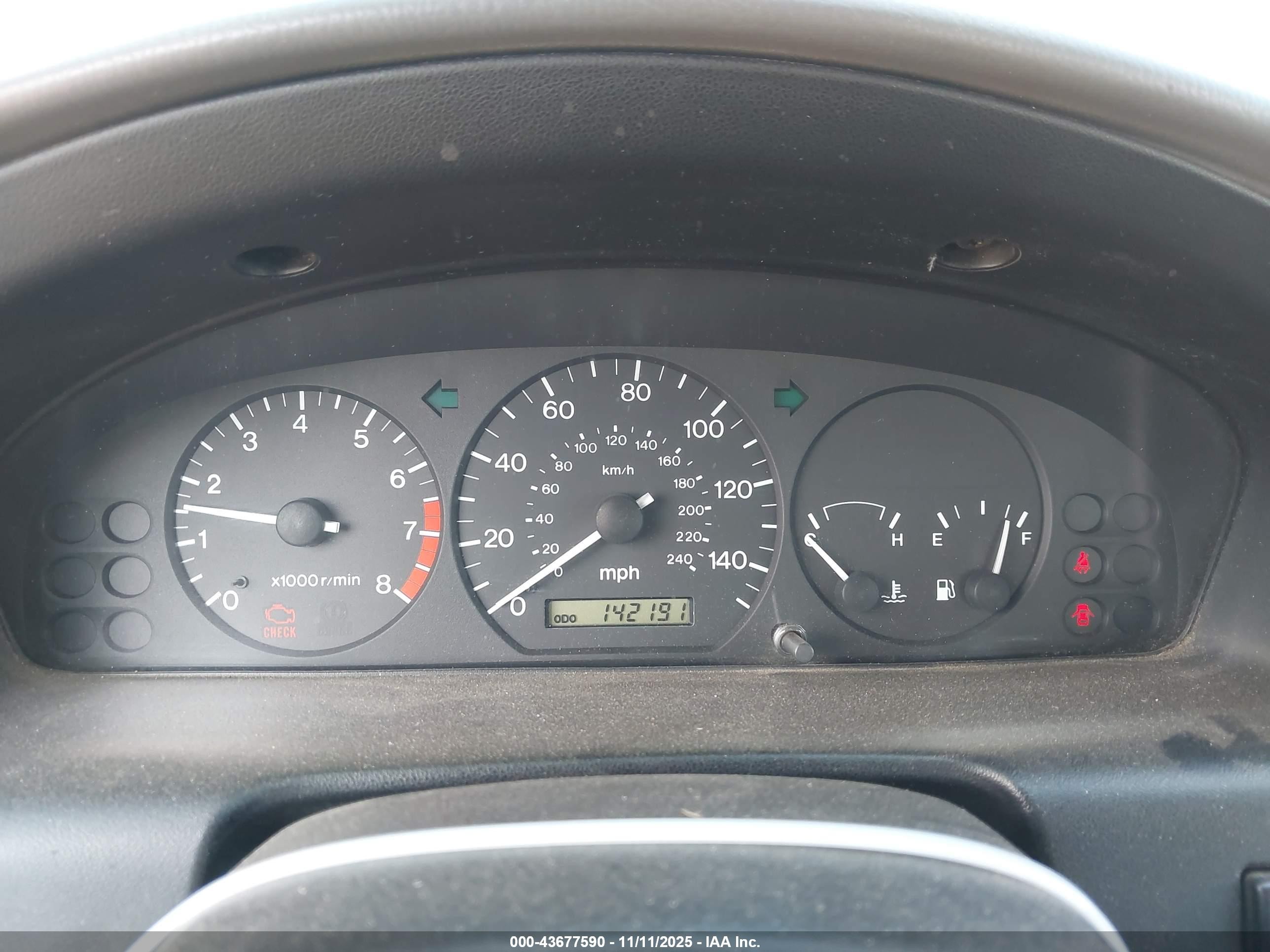 1998 Mazda 626 Dx/lx Green vin: 1YVGF22C2W5691764