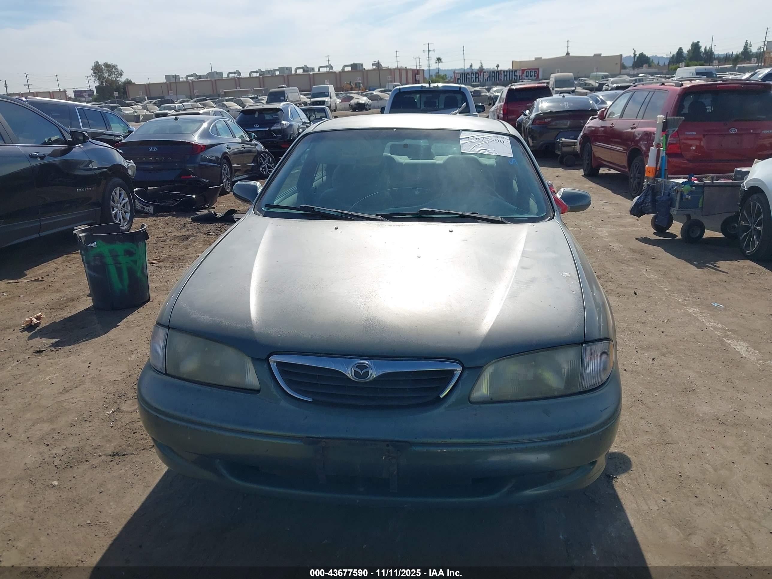 1998 Mazda 626 Dx/lx Green vin: 1YVGF22C2W5691764