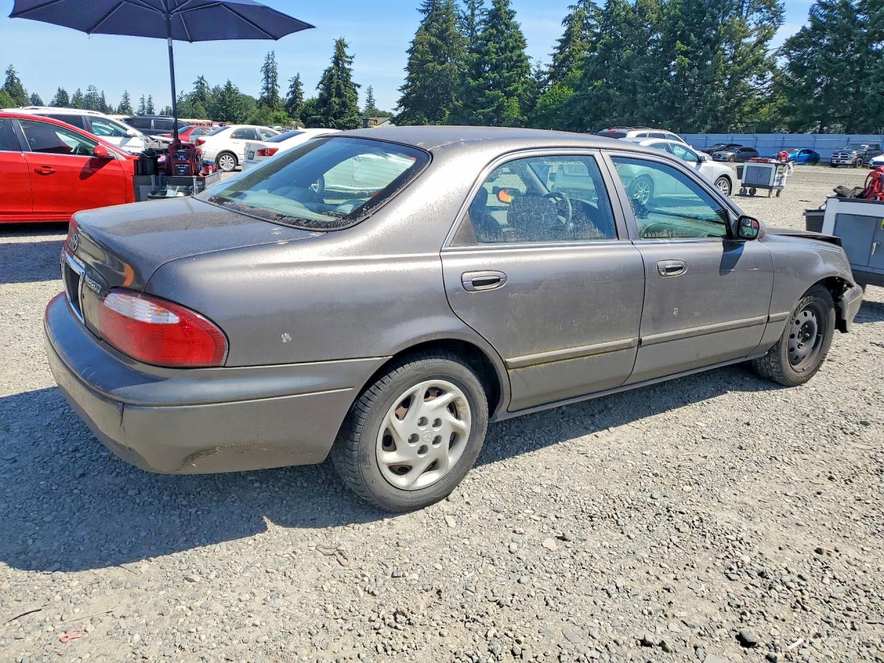 2001 Mazda 626 Es Gray vin: 1YVGF22C315205083