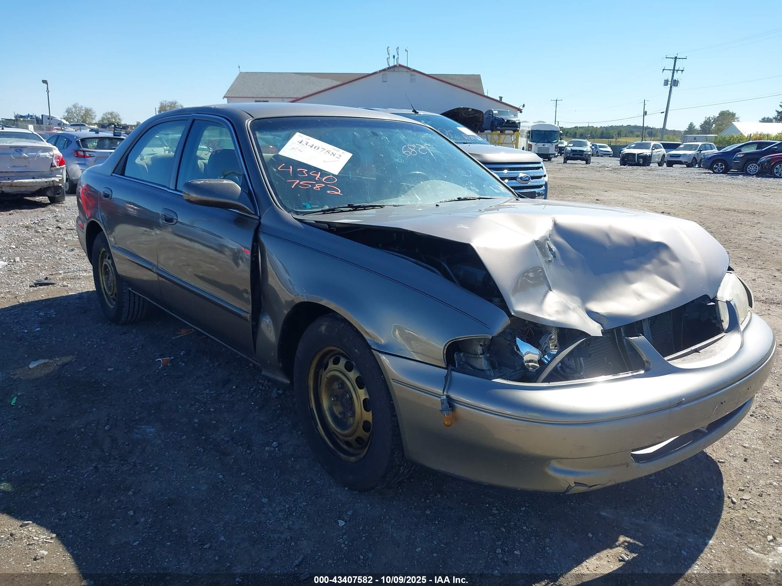 2001 Mazda 626 Es/lx Gold vin: 1YVGF22C315234647