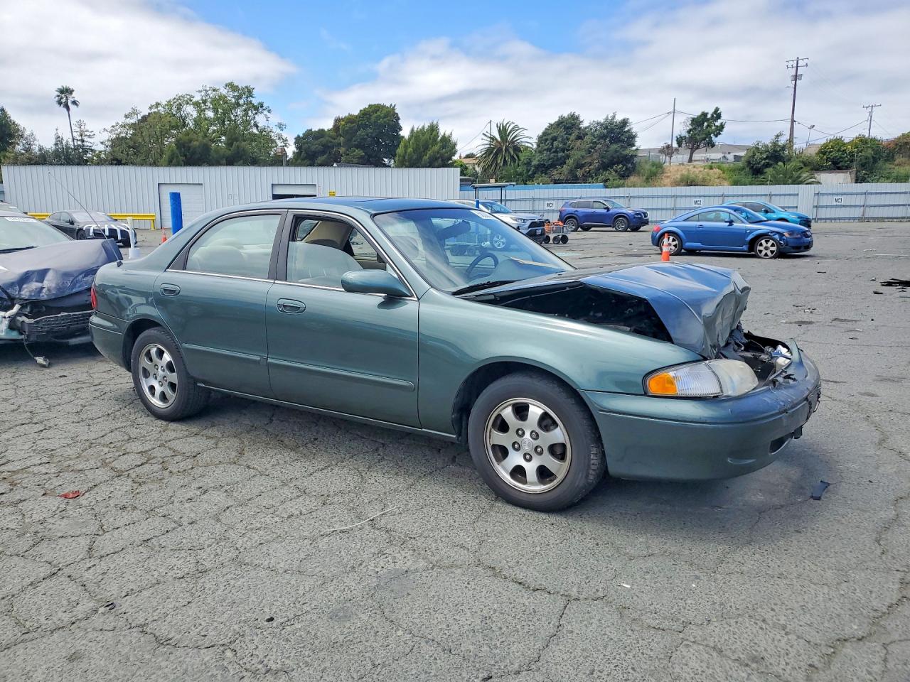 1999 Mazda 626 Es Green vin: 1YVGF22C3X5853466